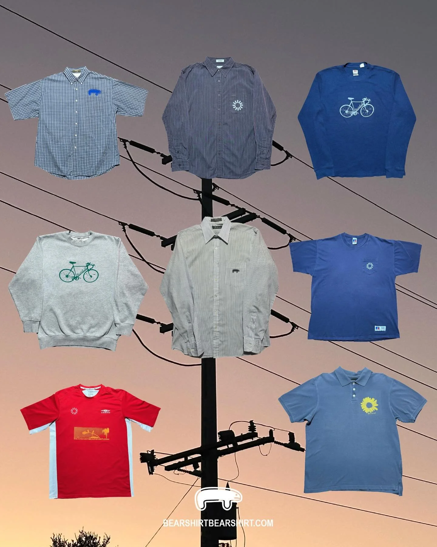 New pieces are now available on the website along with a selection of sale items. Can&rsquo;t wait to see y&rsquo;all wear Bear. 

#graphicdesign #silkscreen #screenprinting #clothingdesign #smallbuisness