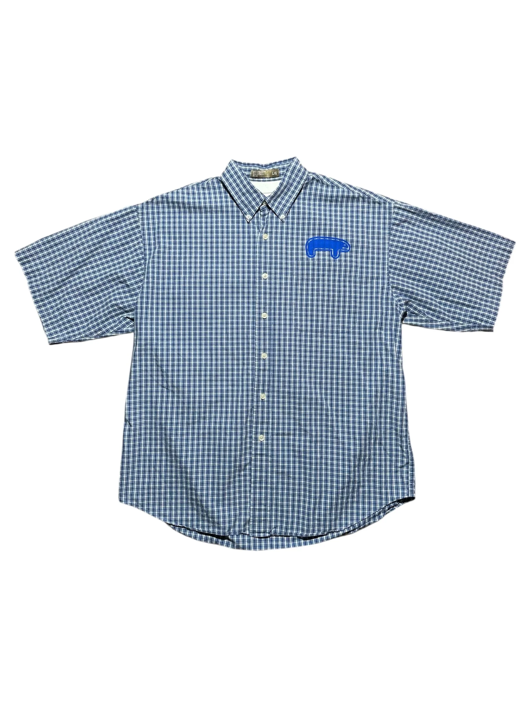 Blue Checked Button-Up (L)