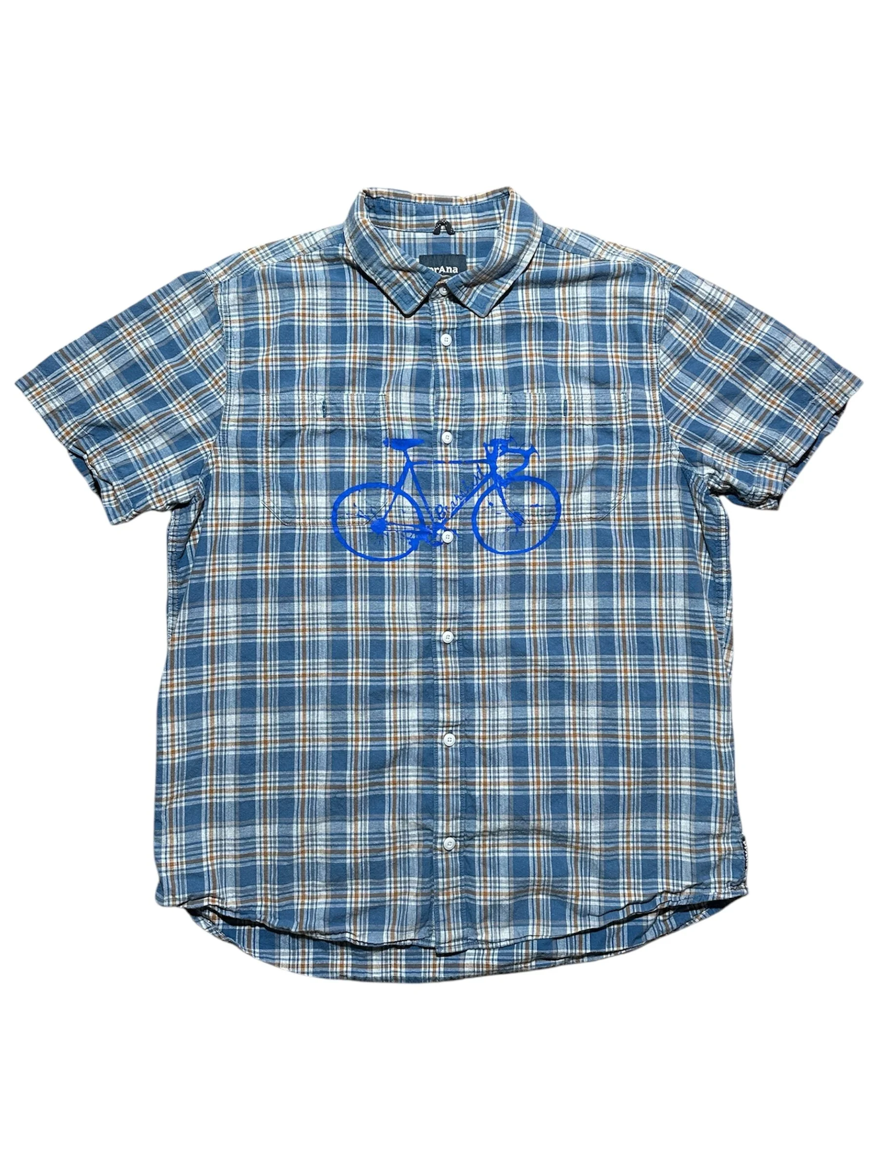Plaid Bike Button-Up (L)