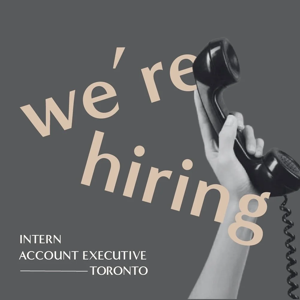 Exciting news! Bodega Public Relations is growing its team and we are so exciting to be looking for an Intern and an Account Executive. 

🔗 in bio for full job description. If you are interested please send your resume to careers@bodegapr.ca