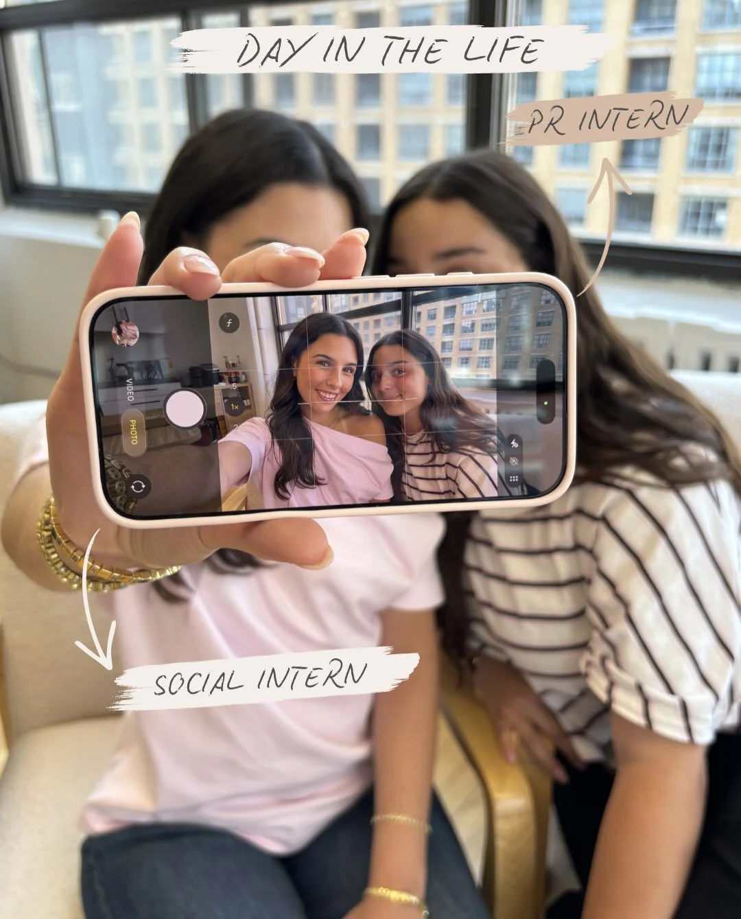 As Emma and Mikayla wrap up week 8 as interns, we thought it was the perfect time to take a peek behind the scenes. Follow along as we compare a day in the life of our PR Intern versus our Social + Content Intern to see what goes into each role! 🤳