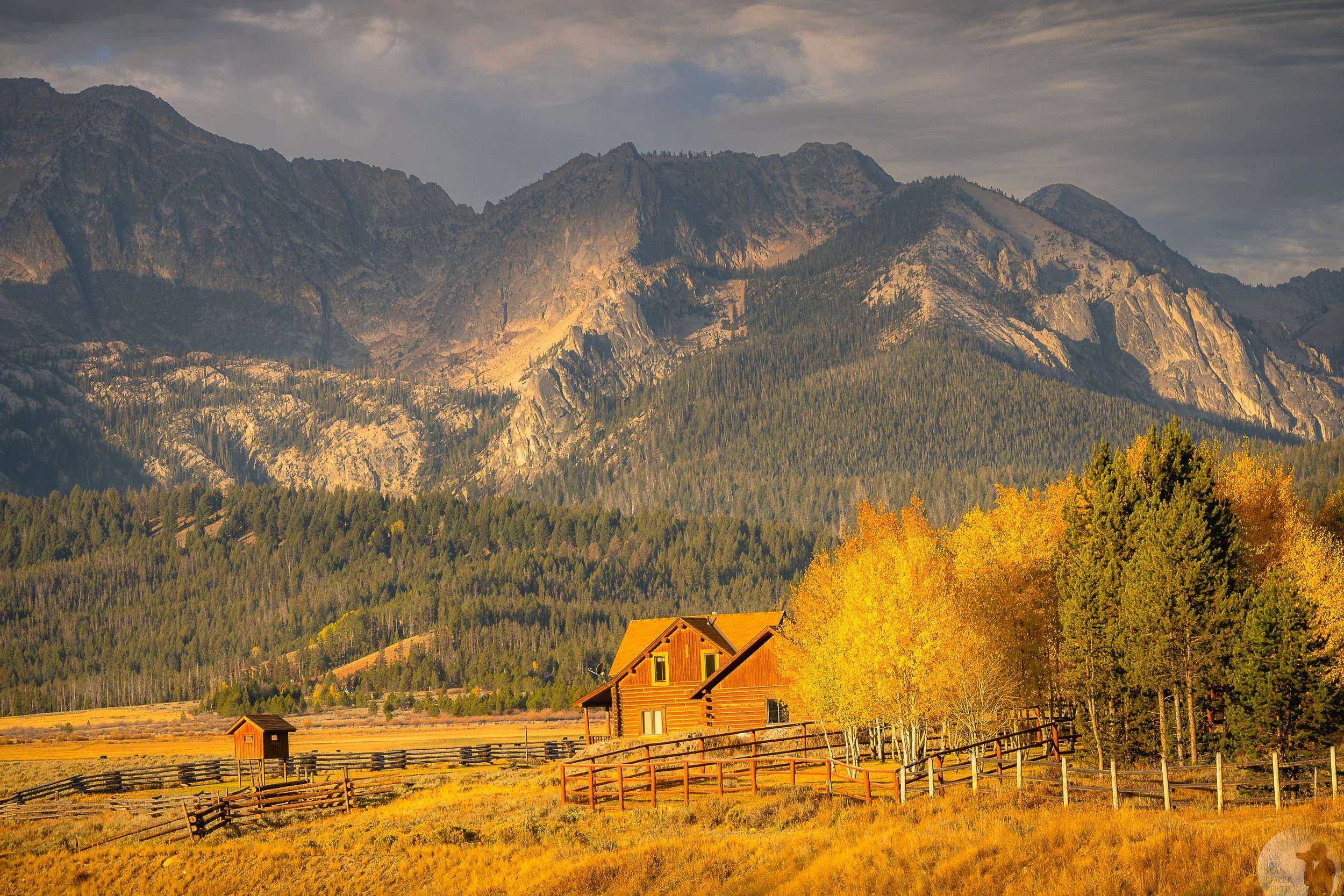 Autumn in the Sawtooth mountains, Idaho