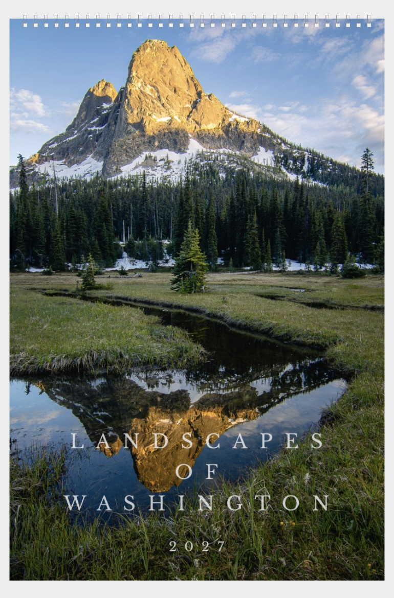 Landscapes of Washington 2027 Calendar
