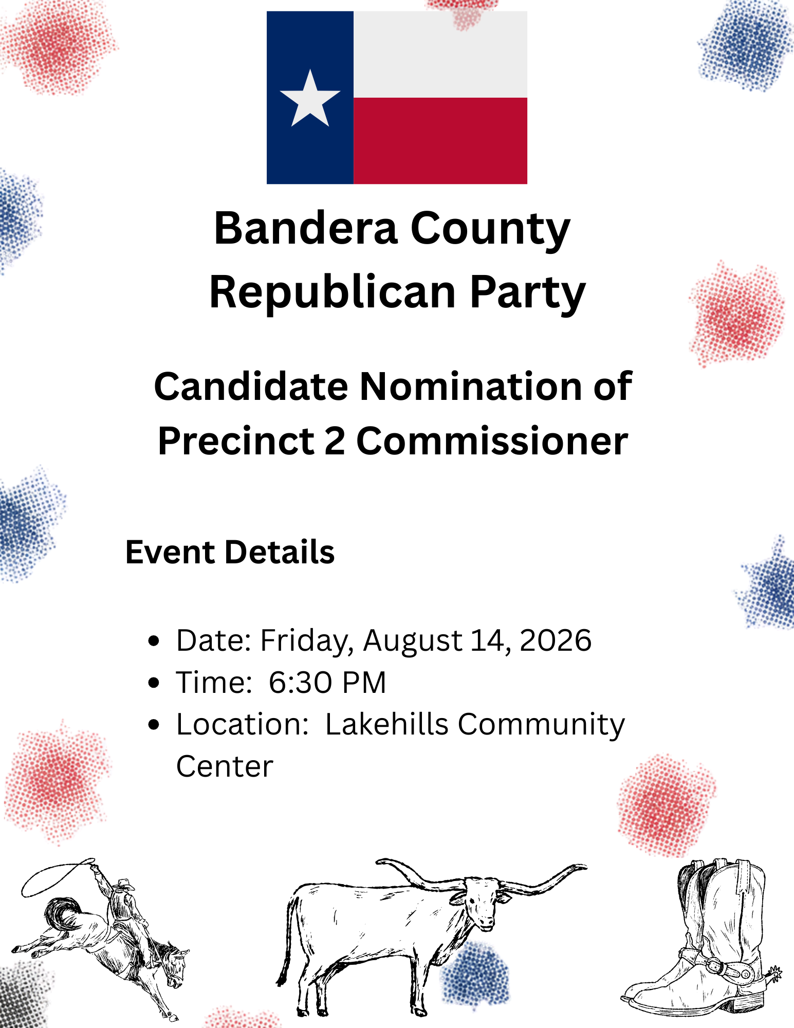 Candidate Nomination of Precinct 2 Commissioner