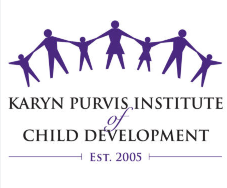 Purple figures with words Karyn Purvis Institute of Child Development est. 2005