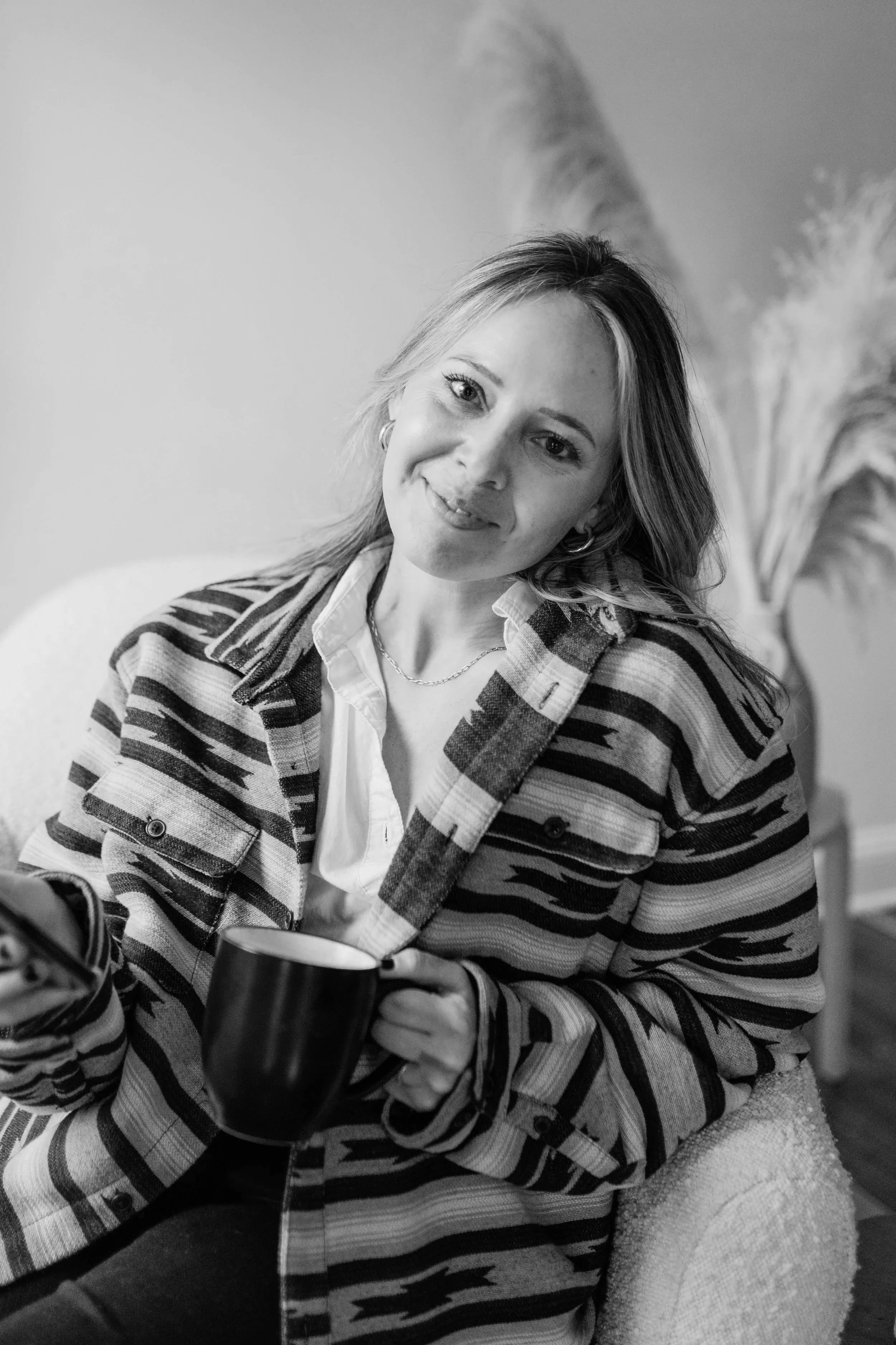 Individual Therapist Drinking Coffee