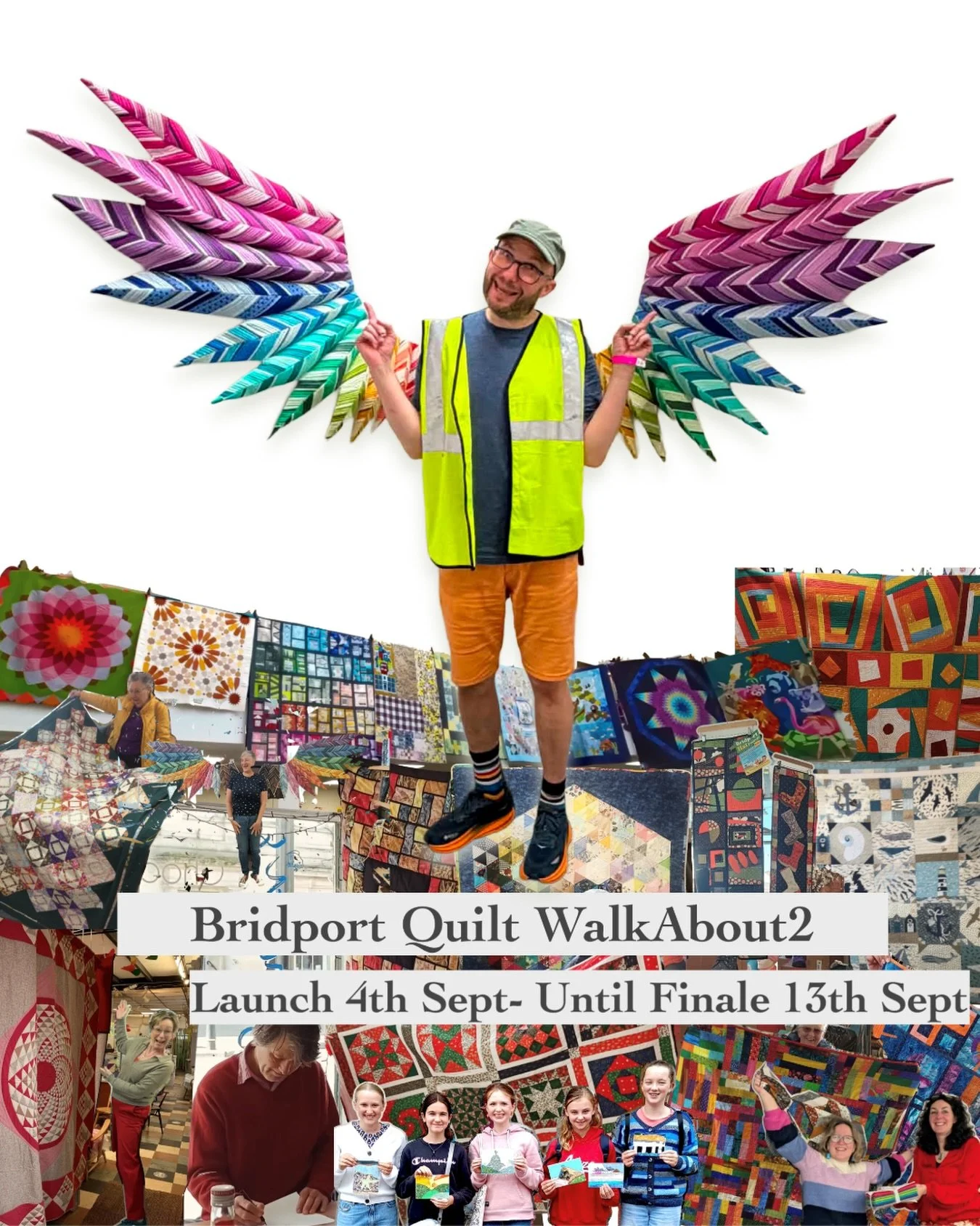 The quilts are taking over Bridport again! Organised by Becca of @the.fabric.larder you&rsquo;ll find quilts all over the town - pop in to The Fabric Larder and pick up a copy of the map and follow the trail! Opening night at @oxenburysyard tomorrow,