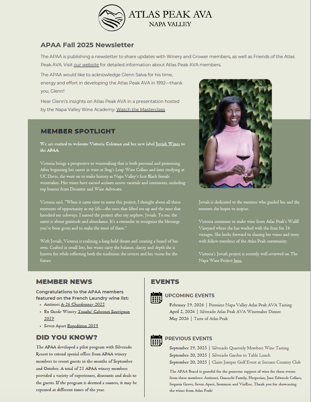 APAA Fall 2025 Newsletter