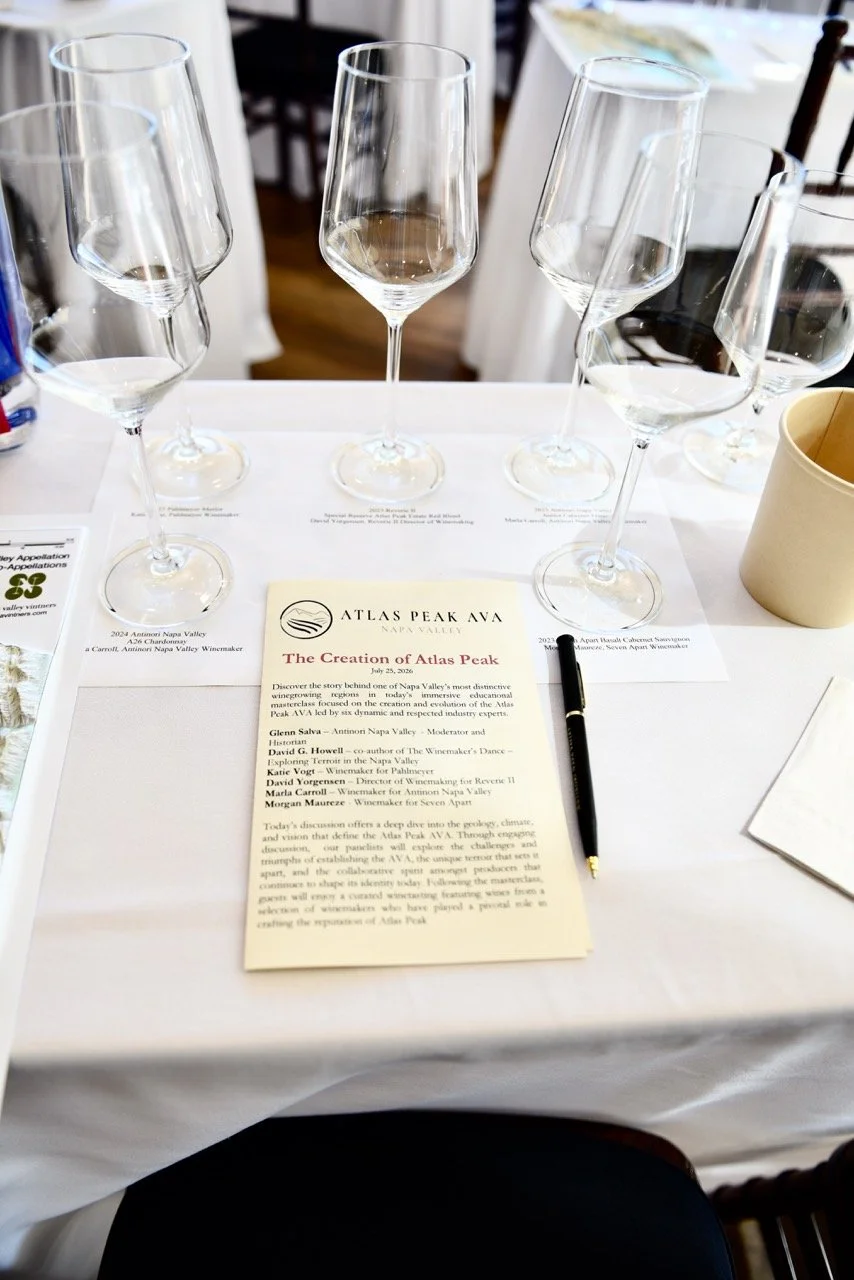 Atlas Peak AVA Masterclass 2026 // Antinori Napa Valley // Photography by Hilary Brodey