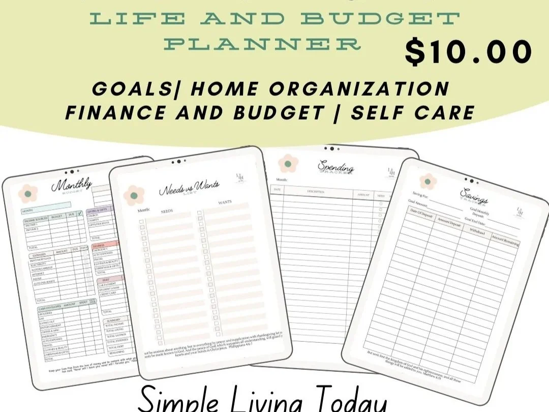 NEW Life and Budget Planner |Digital Download