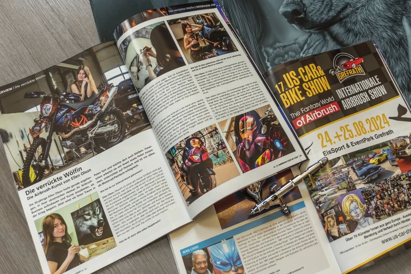 Thank you very much @rhassler , 
for publishing the interview with me
in your magazine @airbrushstepbystep 😍

Currently, the magazine is released in German, 
but Roger mentioned that there will also be an 
English version of the magazine 💫

Also, m