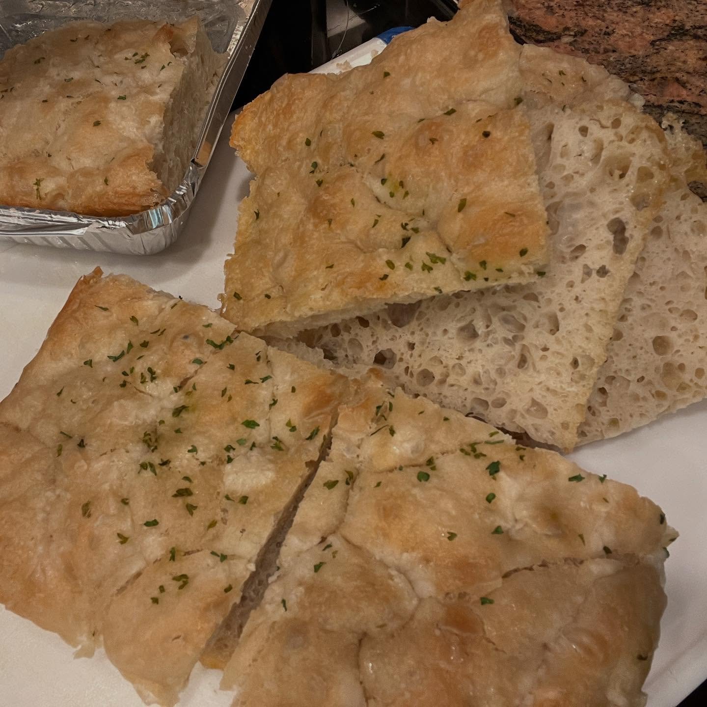Had an extra so making focaccia club sammies tonight 🤤