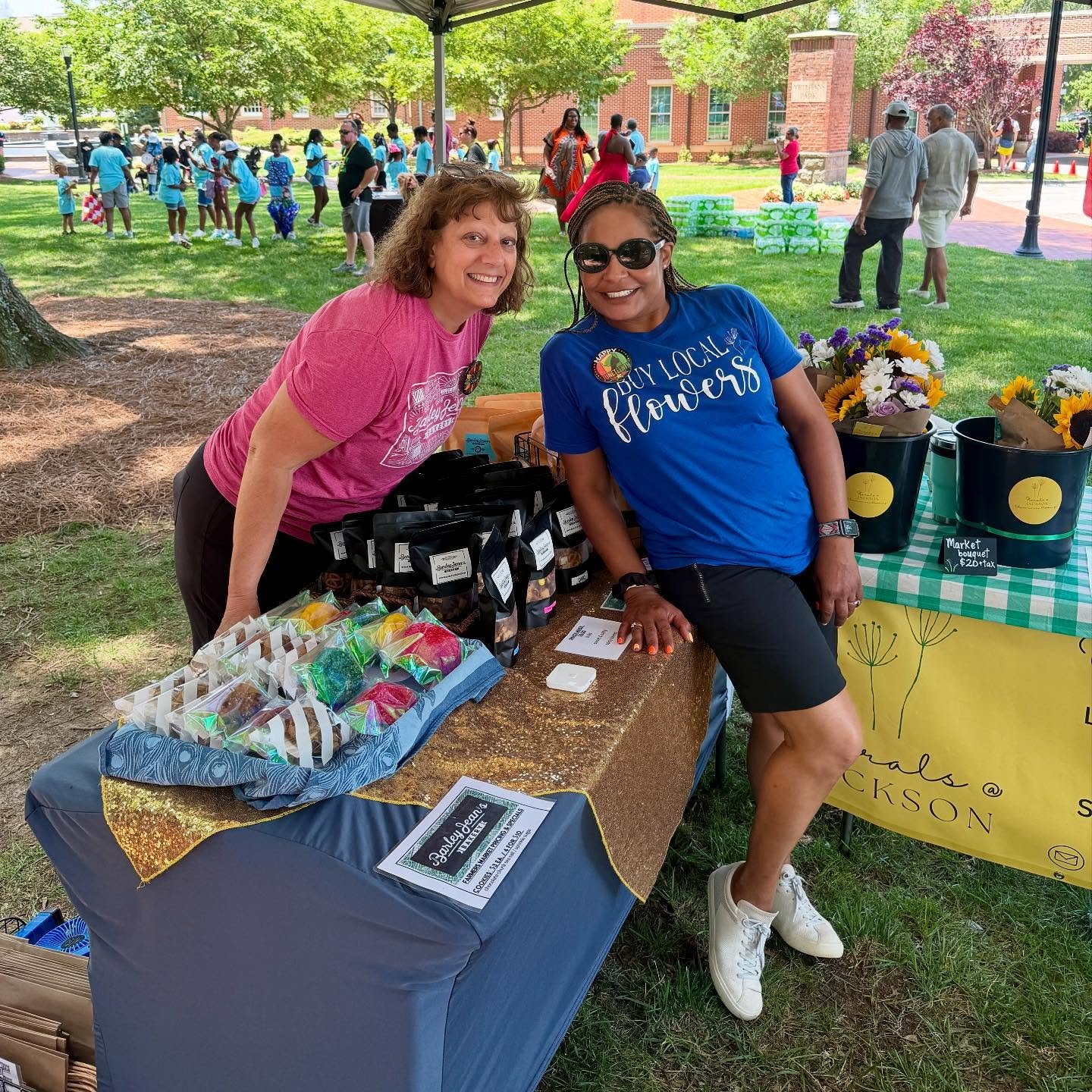 So honored to be at @kannapolisnc Juneteenth celebration with @floralsatjackson today until 5 pm! Come celebrate! ❤️💛💚🖤