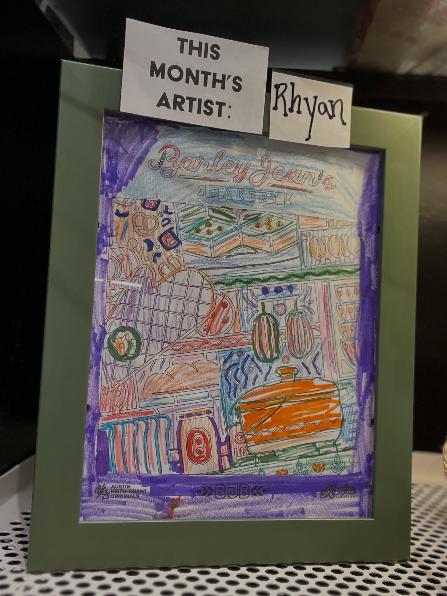 We have a new feature artist! Rhyan of Concord has earned a free cookie for being chosen this month!😍 If you haven&rsquo;t yet, come on in and grab a coloring sheet &amp; turn it in at any time. We select a new feature artist each month. Just don&rs