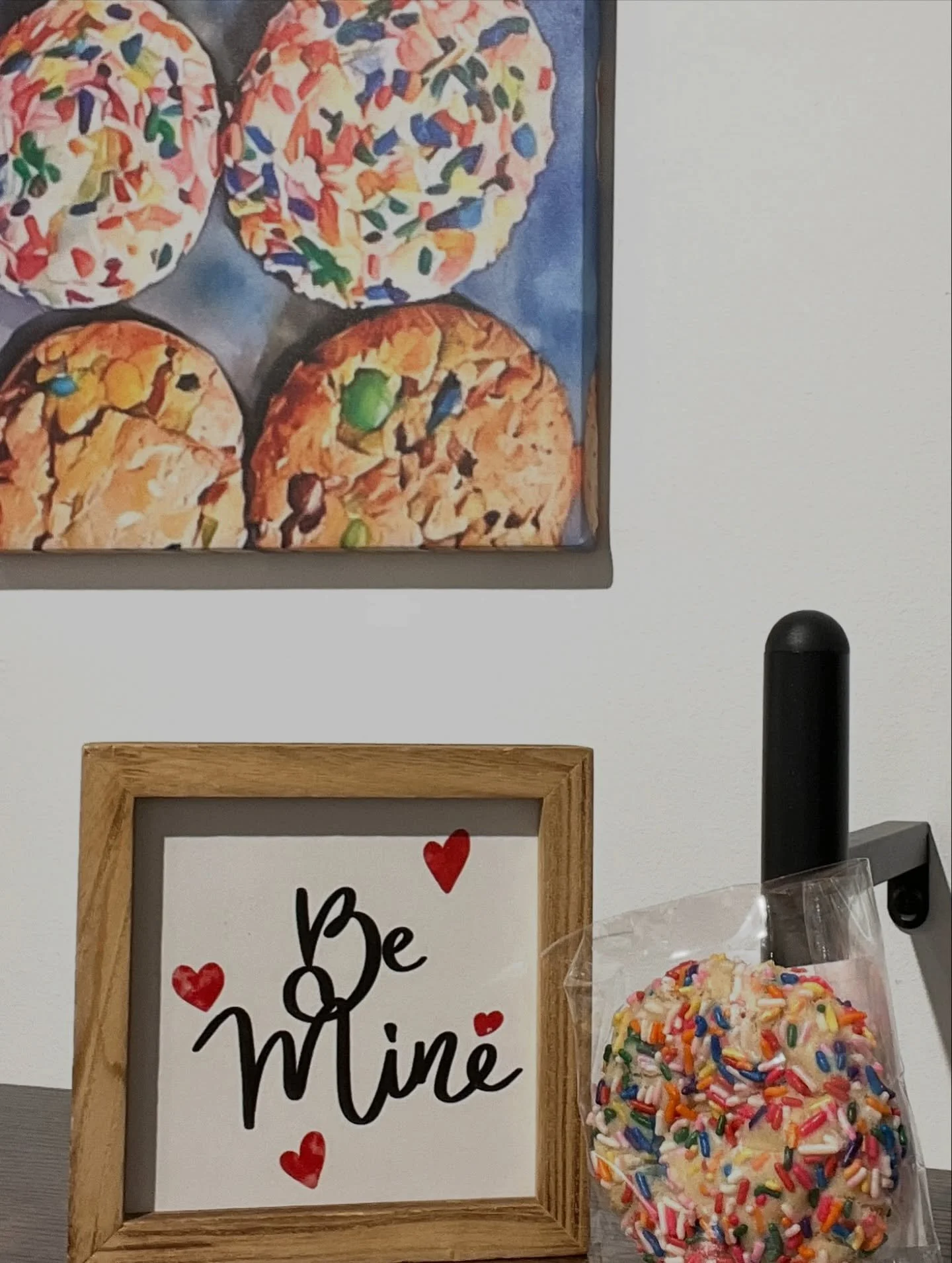 One of my favorites for so many reasons! 1. It&rsquo;s so pretty! 2. It&rsquo;s really fun to turn into art! 3. It&rsquo;s really freaking delicious! Come grab a confetti cookie and so much more today from 10-5!