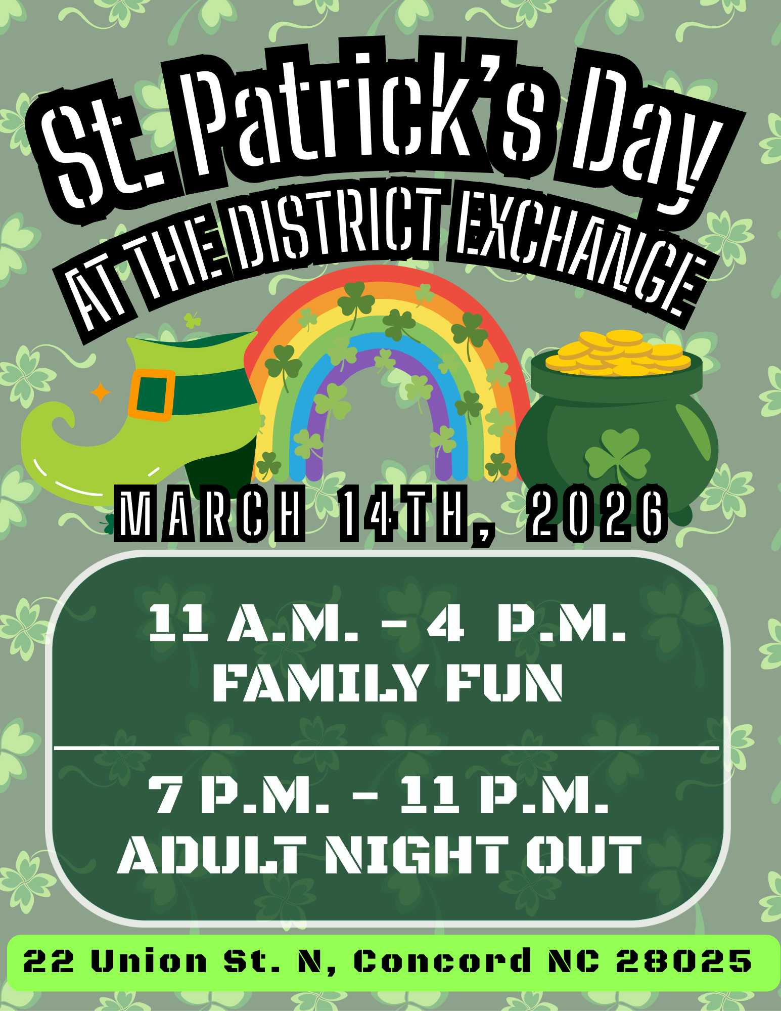 St. Patrick's Day @ The District Exchange