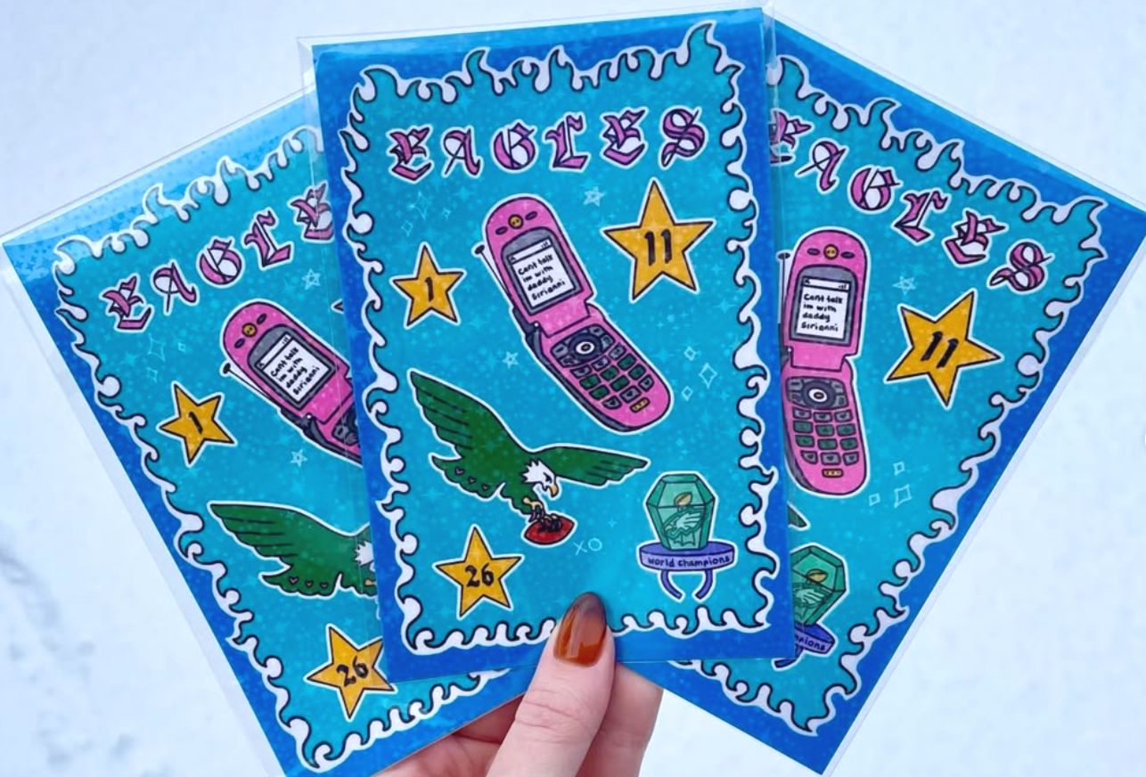 Colorful book cover titled 'Facts' featuring illustrations of a pink flip phone with a message, a green eagle with wings spread, a glass display with eyes, and yellow stars with numbers 11 and 26.