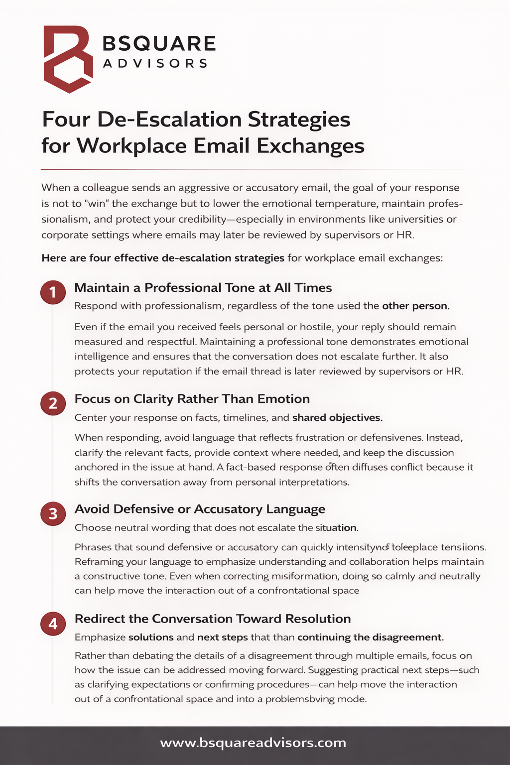 De-Escalation as Strategy: How to Navigate Difficult Workplace Emails Without Losing Credibility