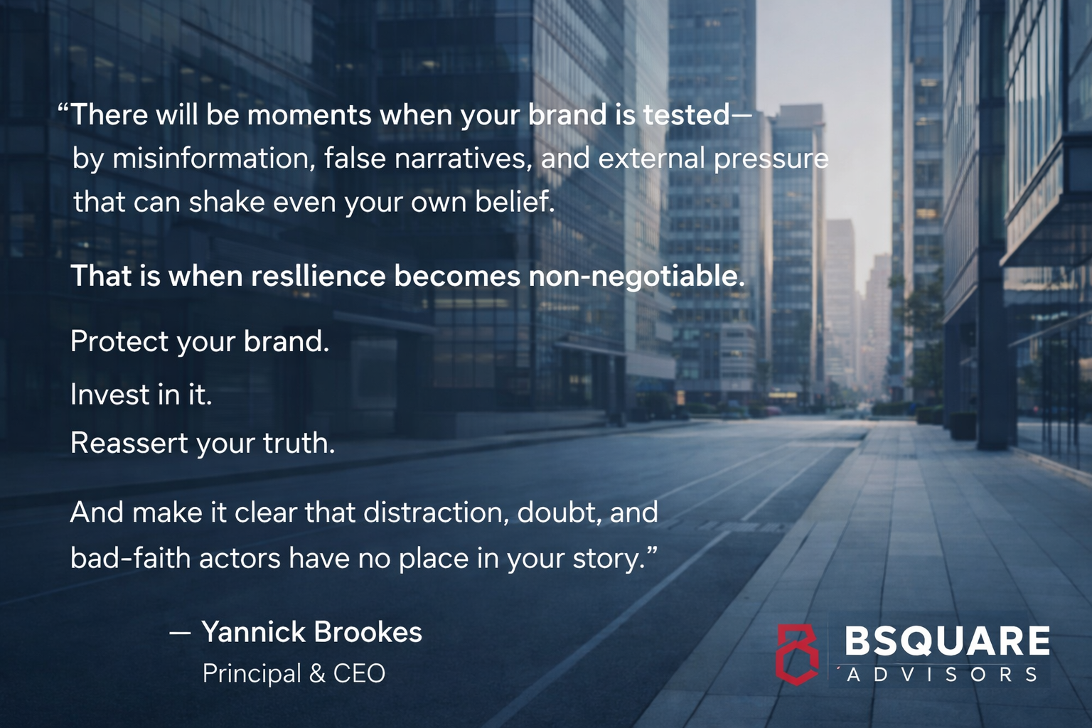 Resilience in brand protection and leadership