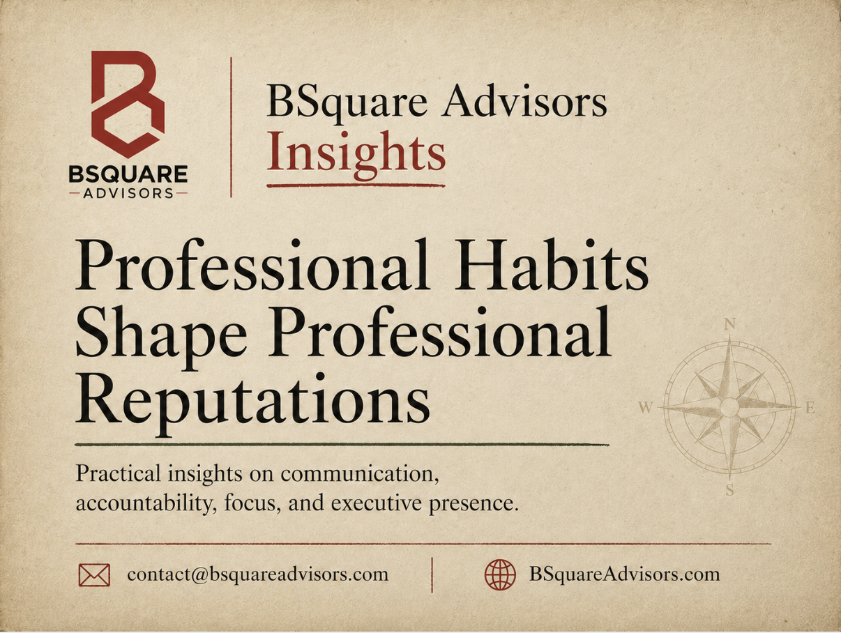 Professional Habits Shape Professional Reputations