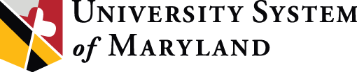 Logo of the University System of Maryland with a red and black icon and text.