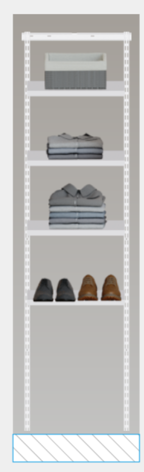 Closet shelves
