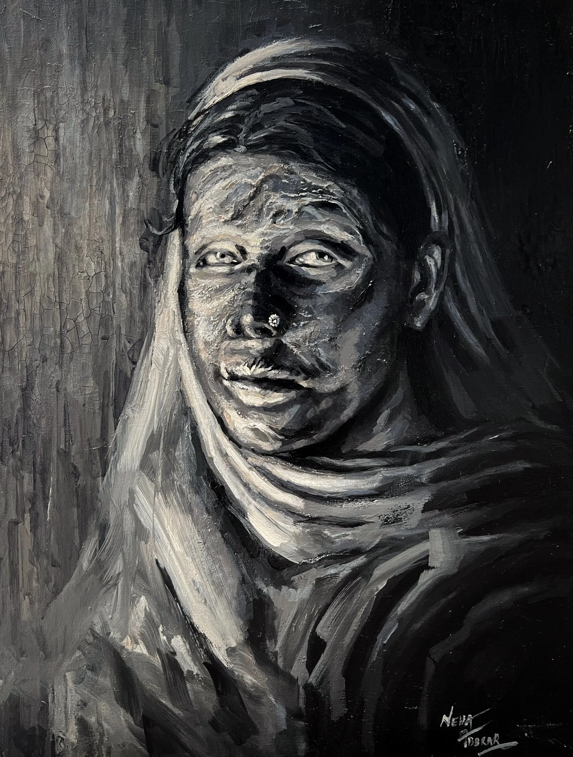 Survivor, 2023, Oils on Canvas - 24 x 18 in