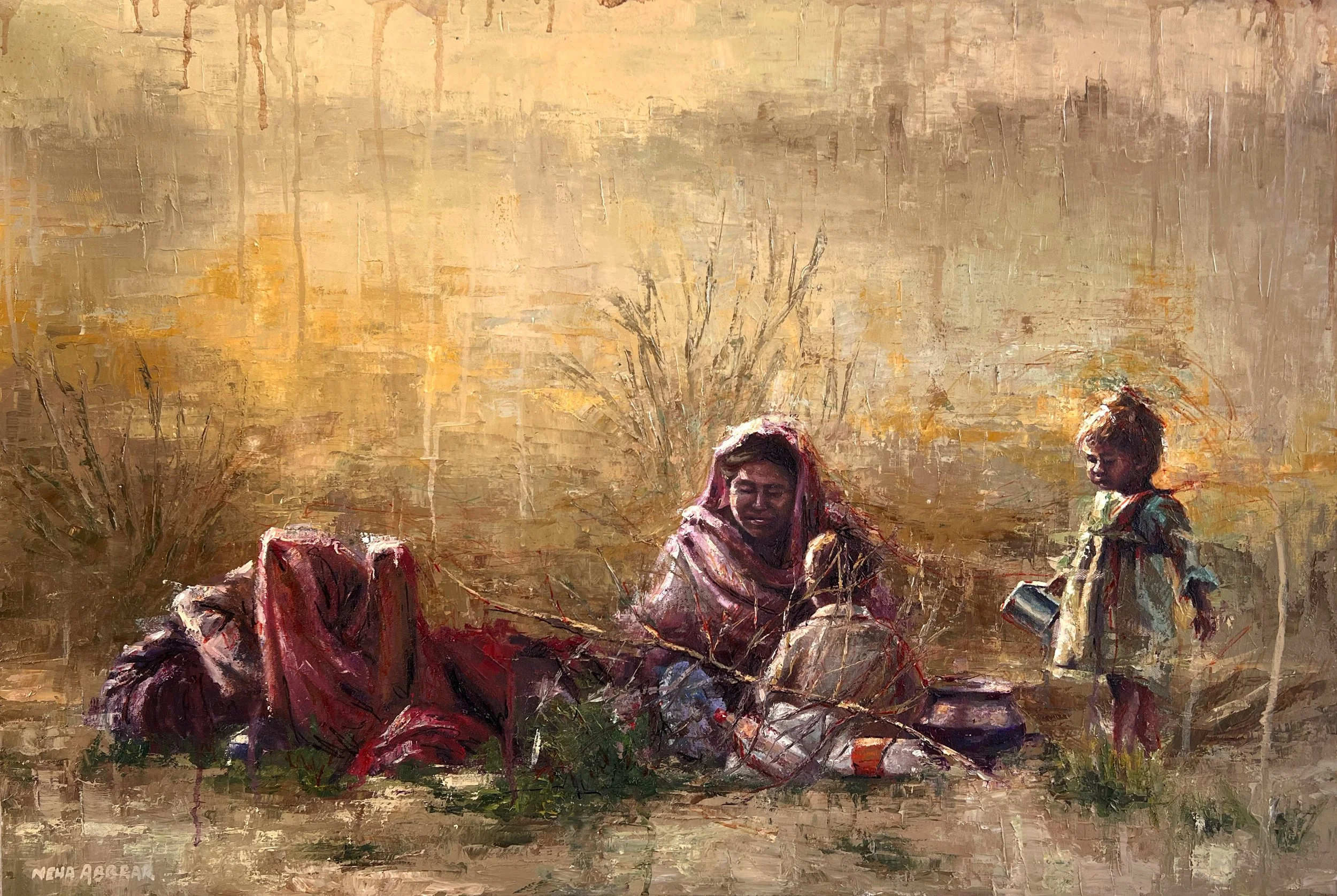 The Breadwinner (2), 2022, Oils on Canvas - 36 x 24 in