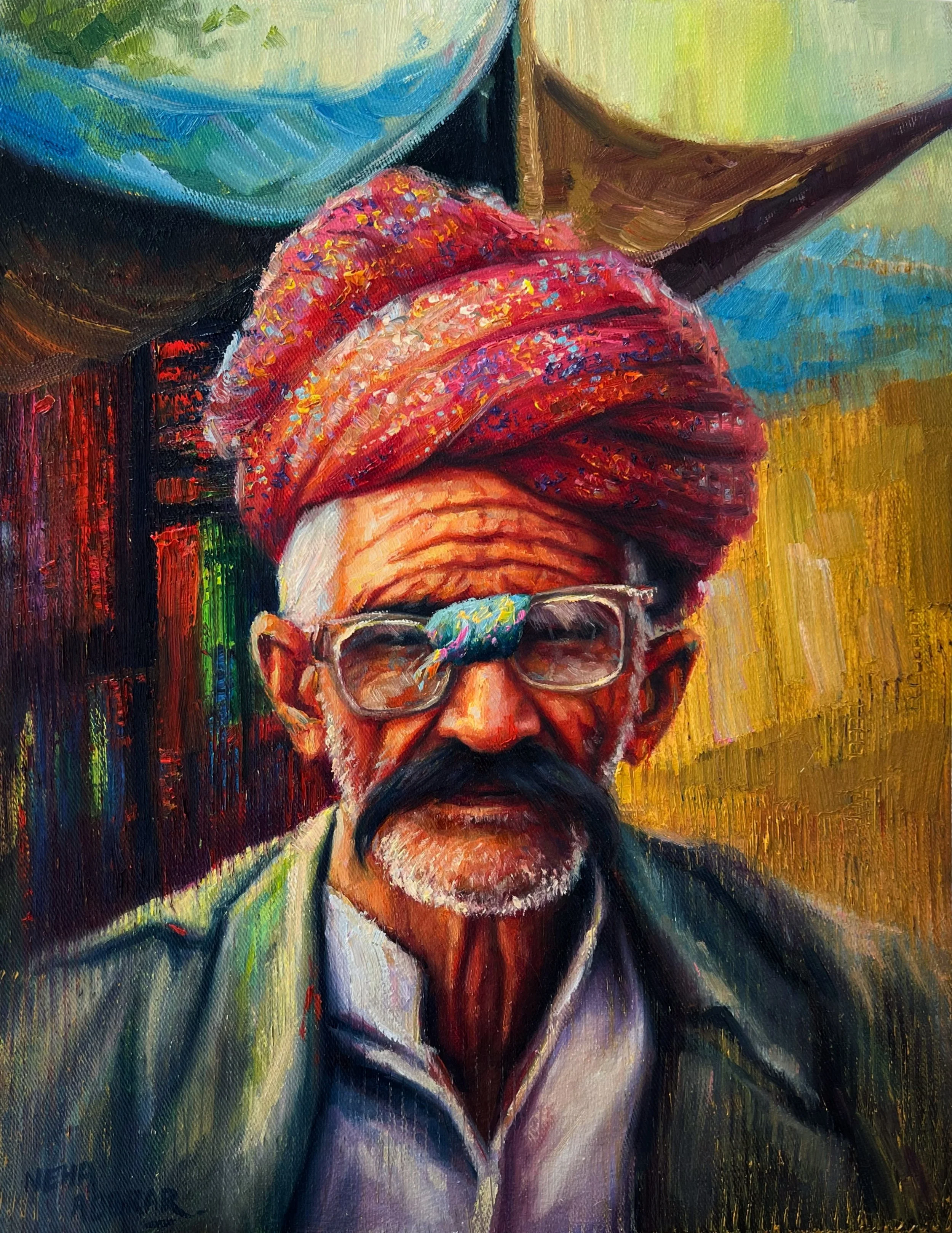 Untitled, 2022, Oils on Canvas - 18 x 14 in