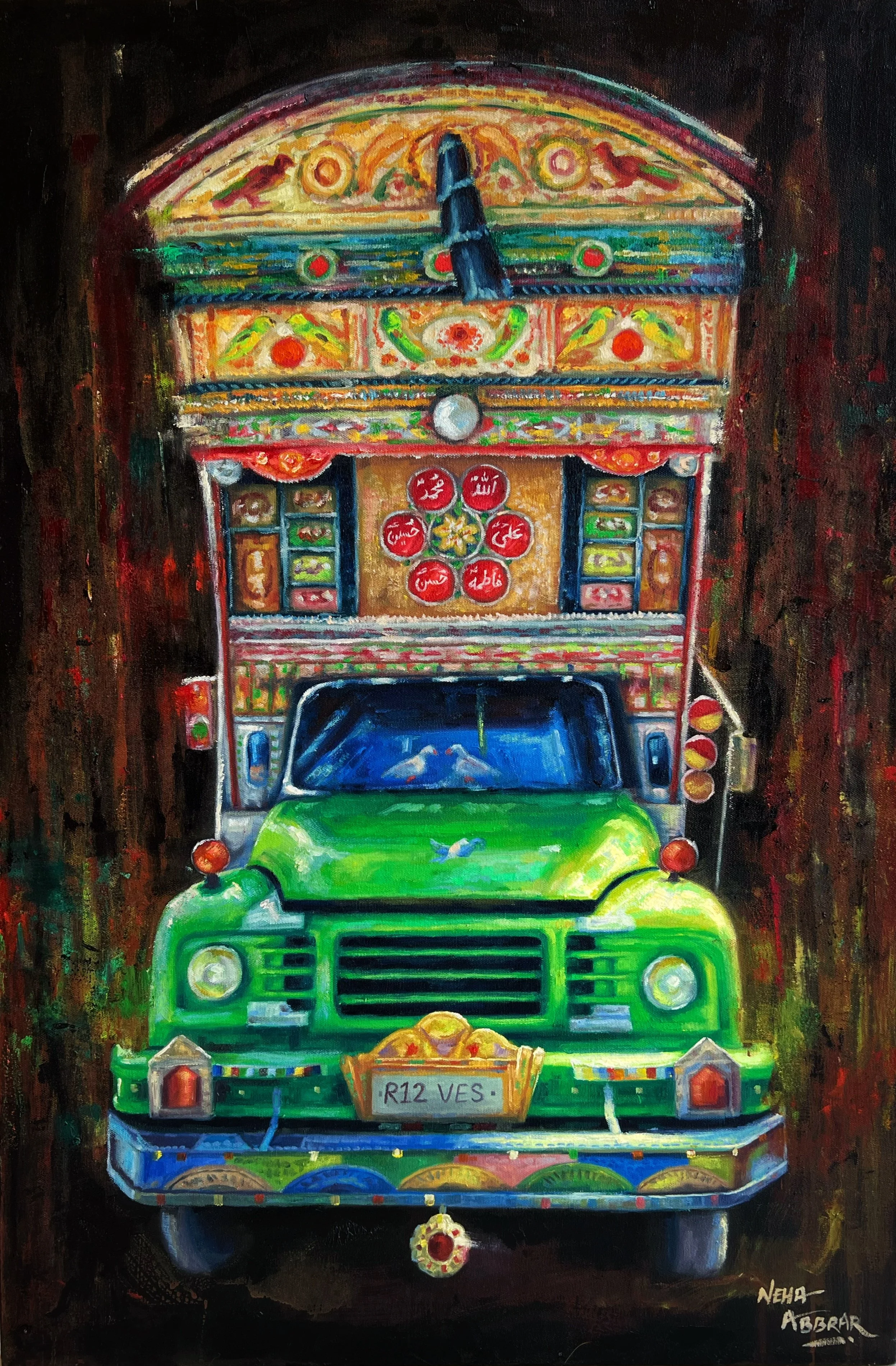 Cultural Caravan (2), 2023, Oils on Canvas - 36 x 24 in