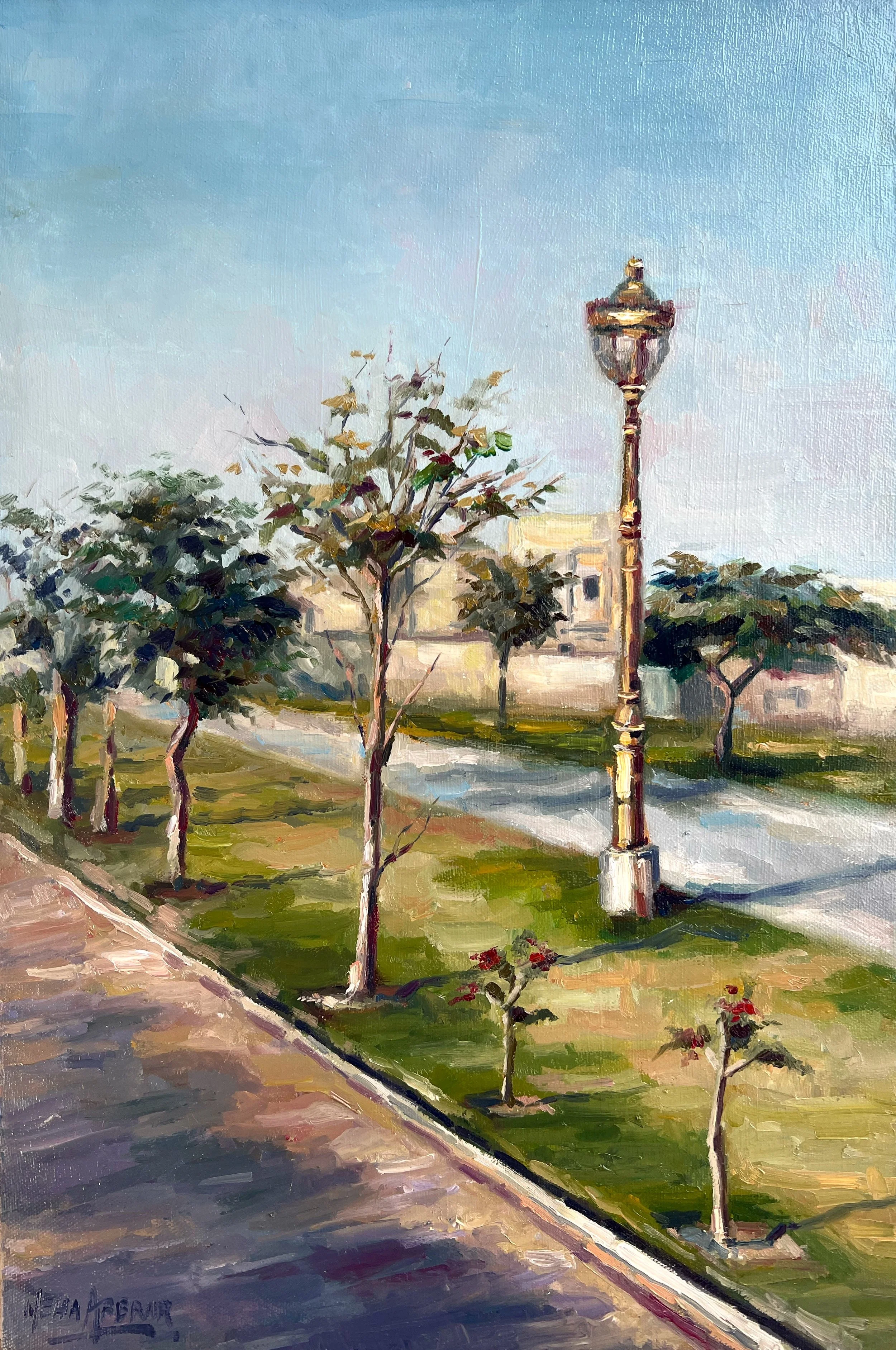 Lake City, 2022, Oils on Canvas - 18 x 12 in