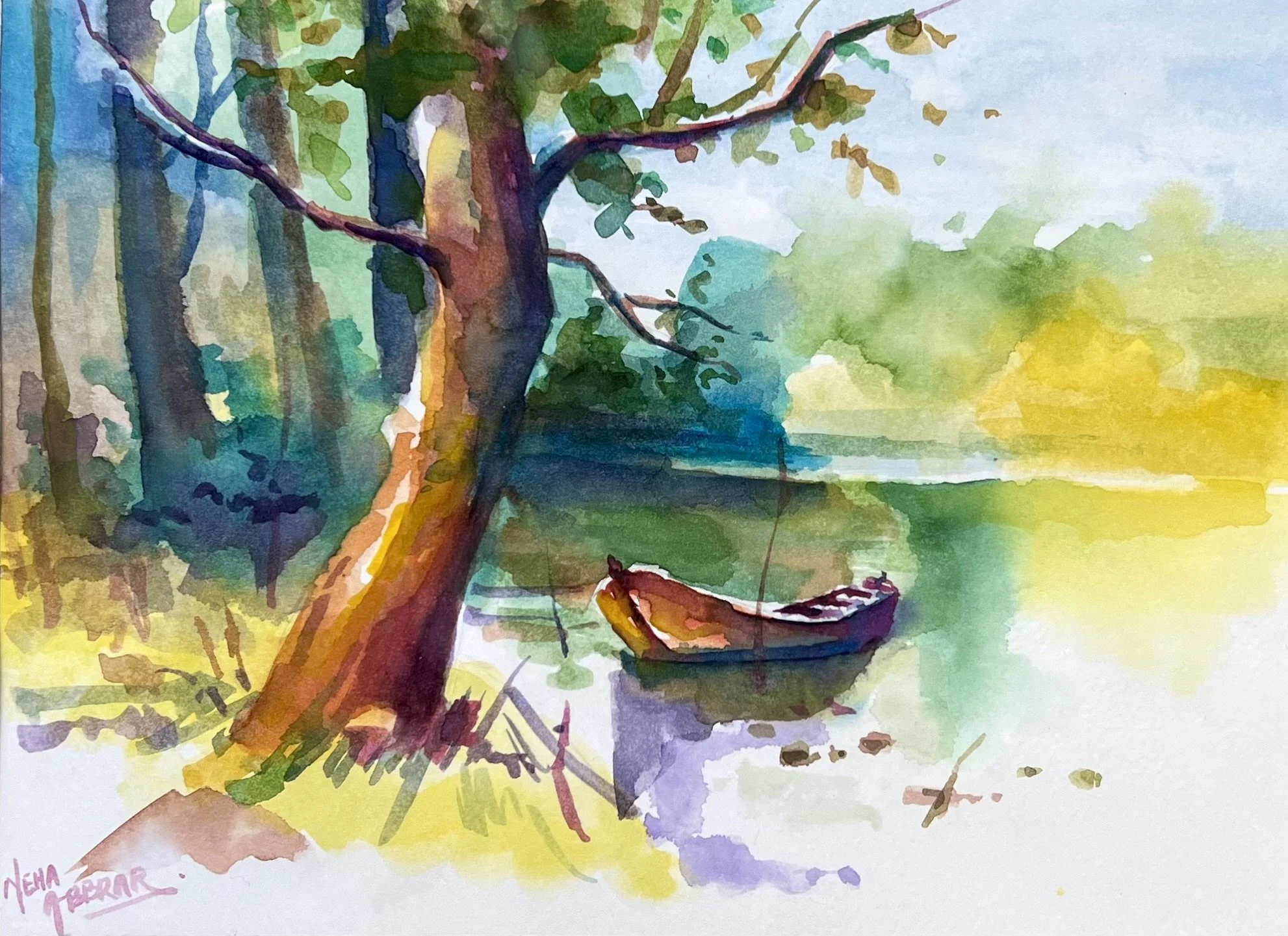 Untitled, 2022, Watercolor on paper - 11.7 x 8.3 in
