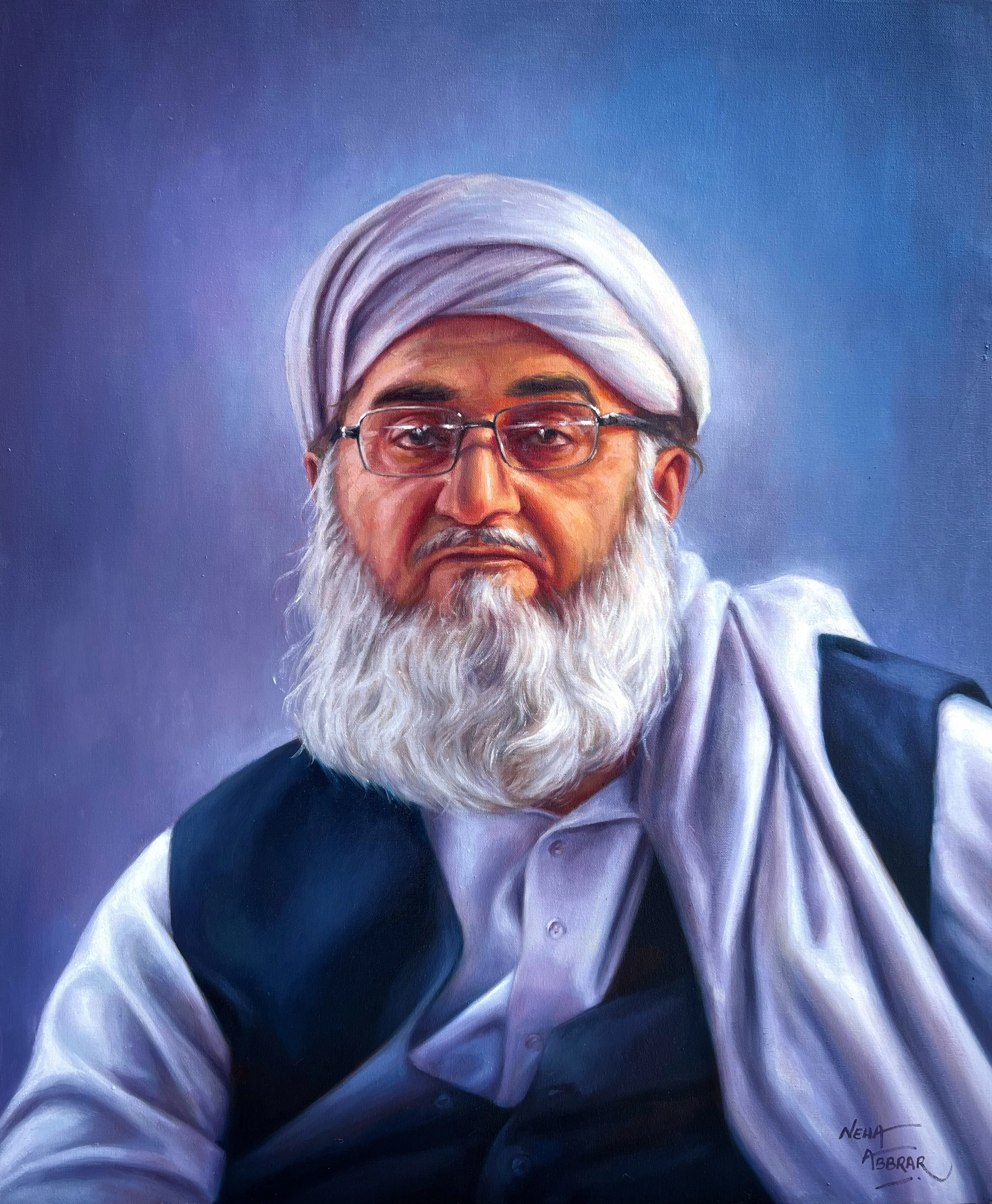 Untitled, 2023, Oils on Canvas - 42 x 30 in