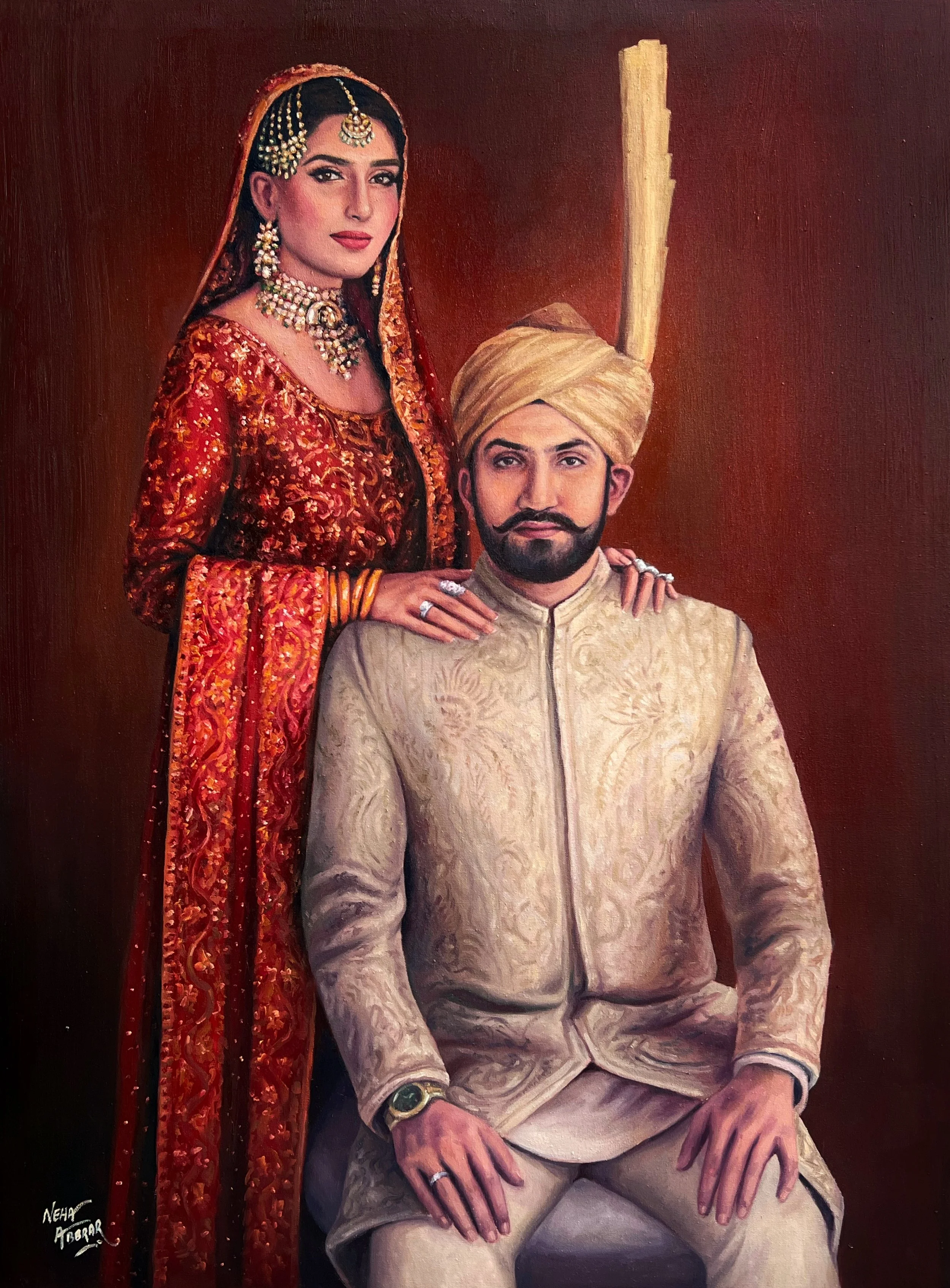 Untitled, 2022, Oils on Canvas - 48 x 36 in