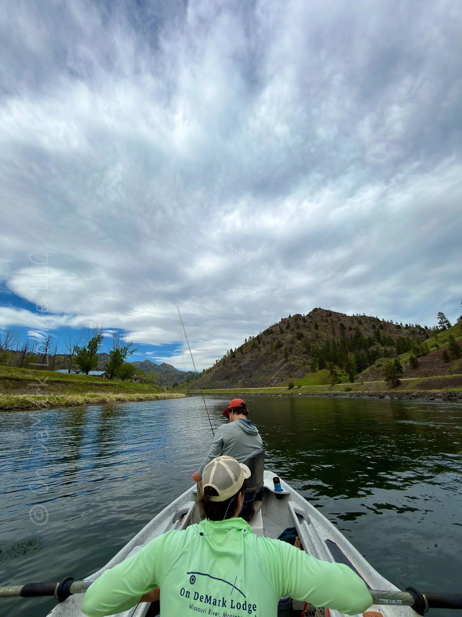 On DeMark Lodge, Missouri River, Montana, Brown Trout, Rainbow Trout, Fly Fishing, Missouri River Lodge, Missouri River Ranch, Craig Montana, Fly Fishing Lodge, Headhunters, CrossCurrents, The Trout Shop, Missouri Cliffs Lodge,