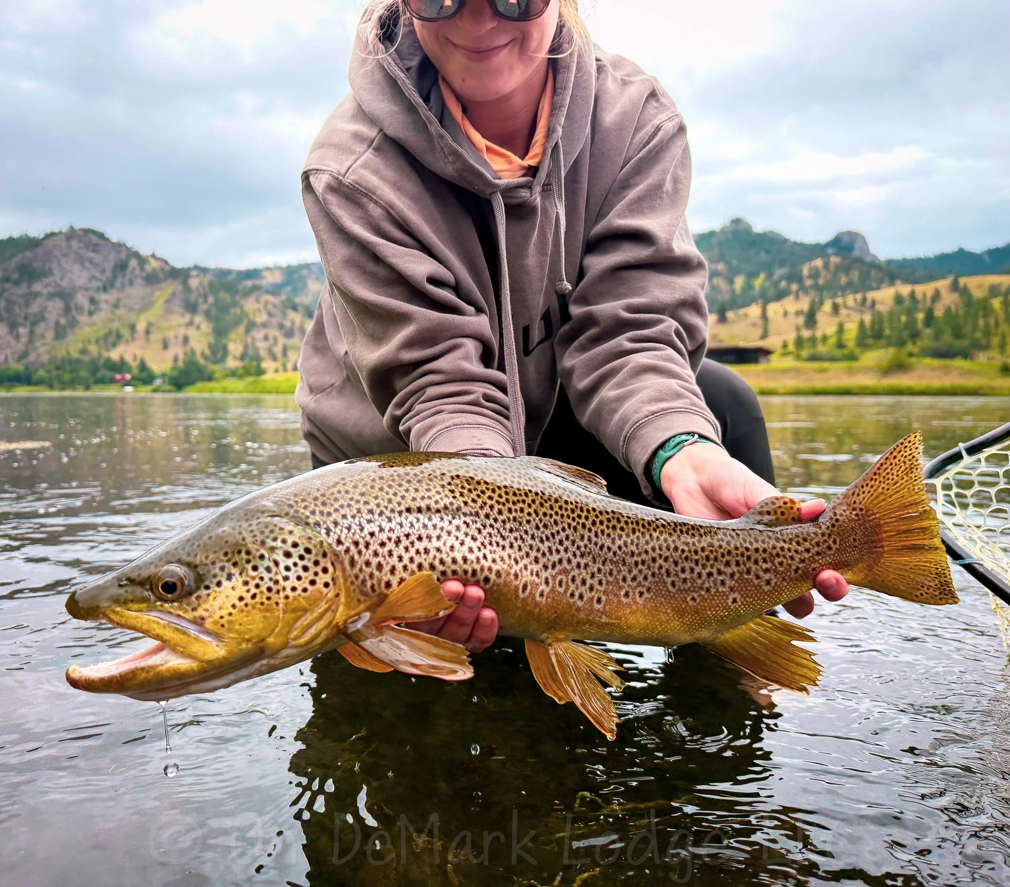 On DeMark Lodge, Missouri River, Montana, Brown Trout, Rainbow Trout, Fly Fishing, Missouri River Lodge, Missouri River Ranch, Craig Montana, Fly Fishing Lodge