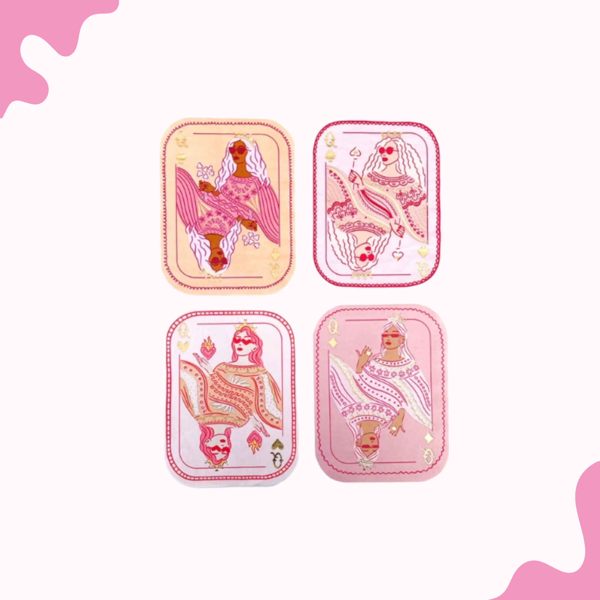 Queen Card Napkins