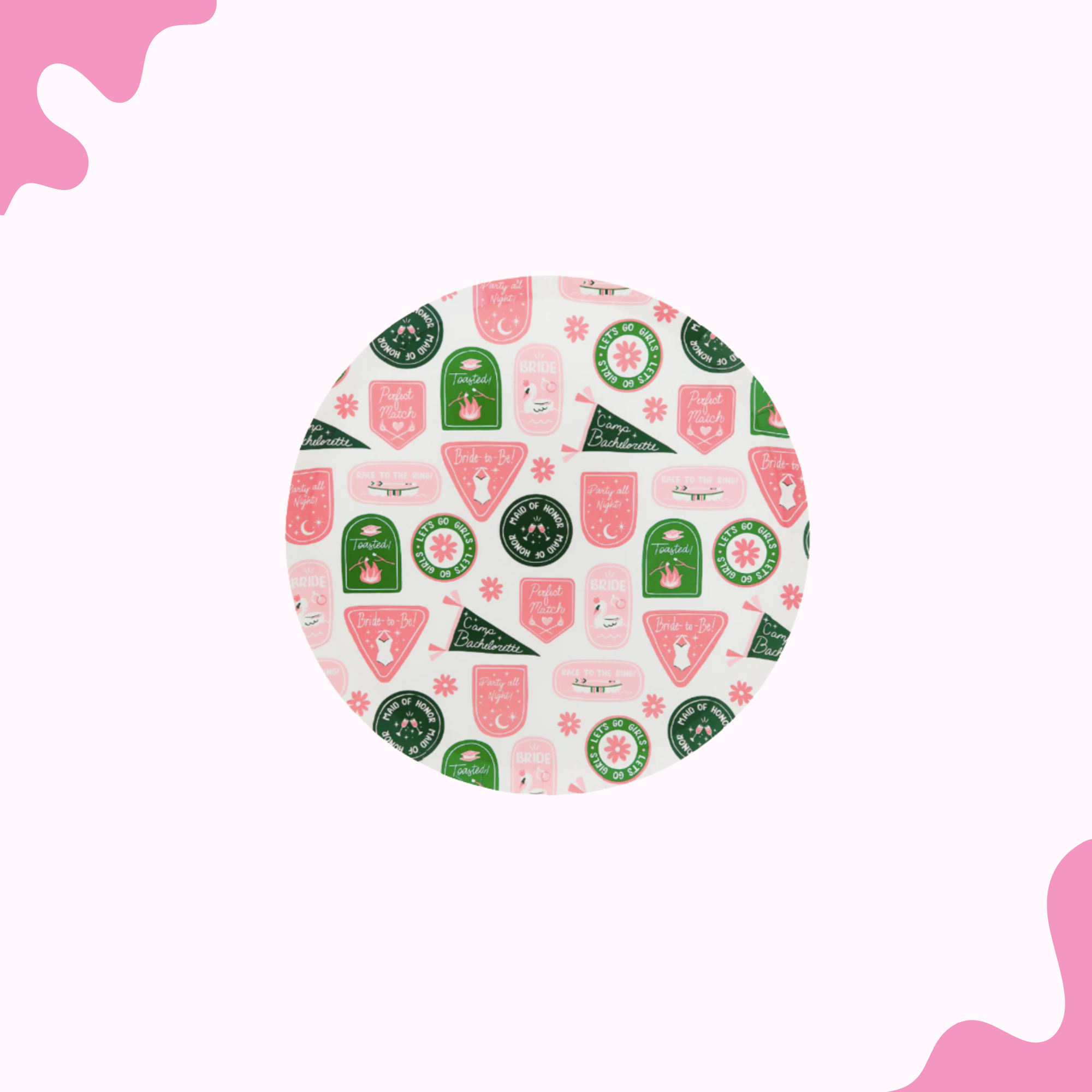 Camp Bachelorette Plates