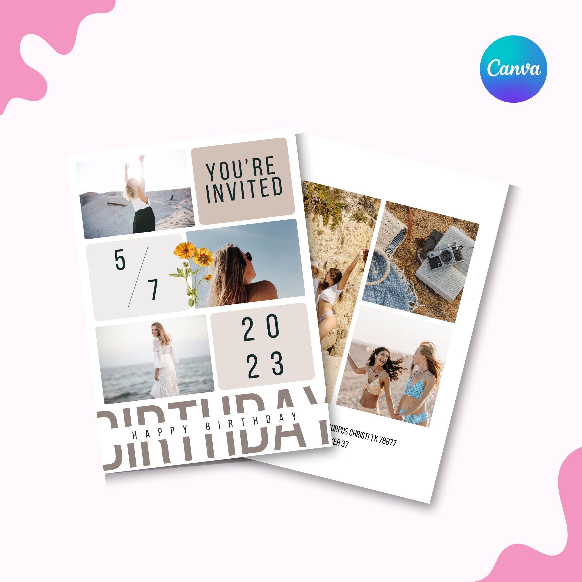 Photo Collage Invitation