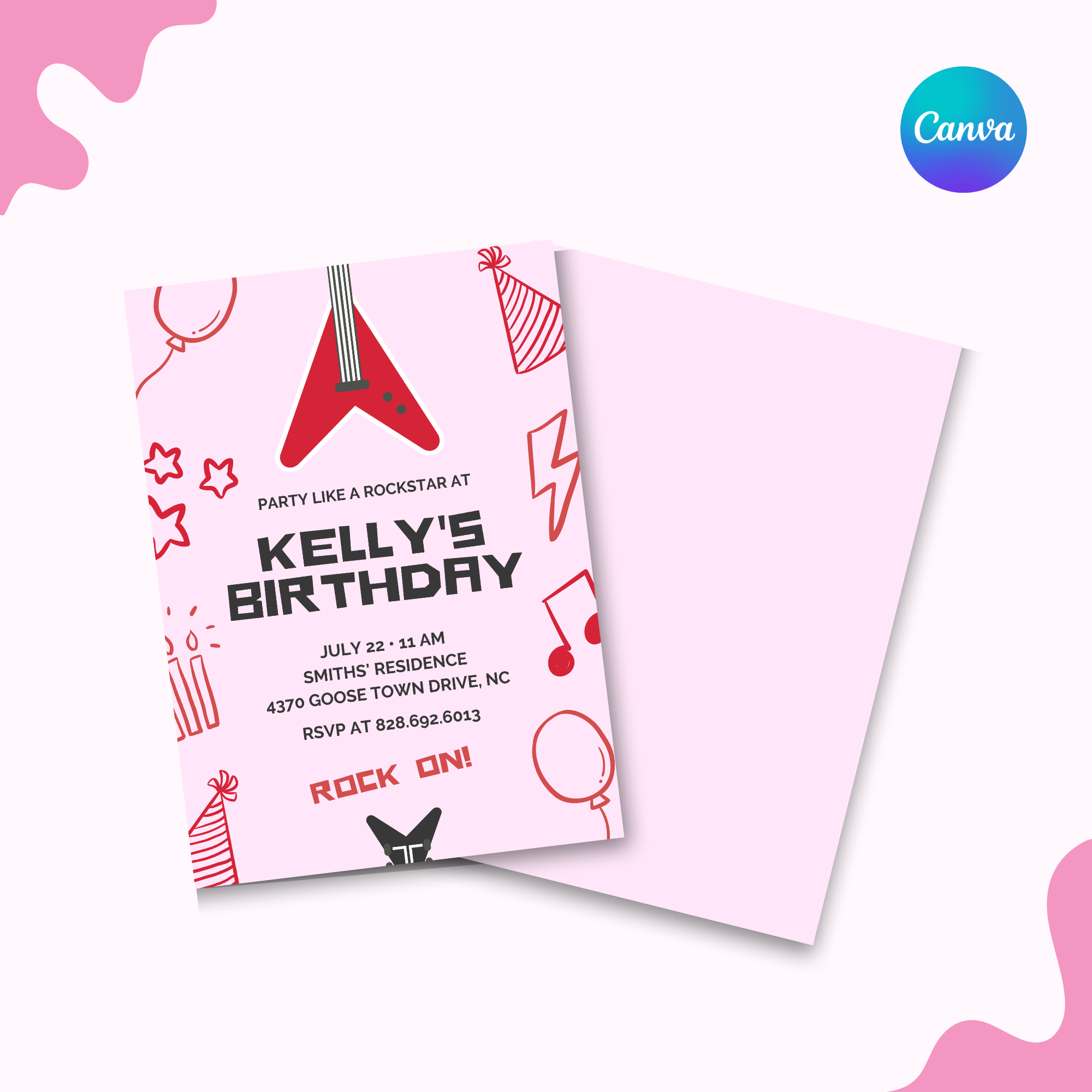 Rockstar Life Invitation