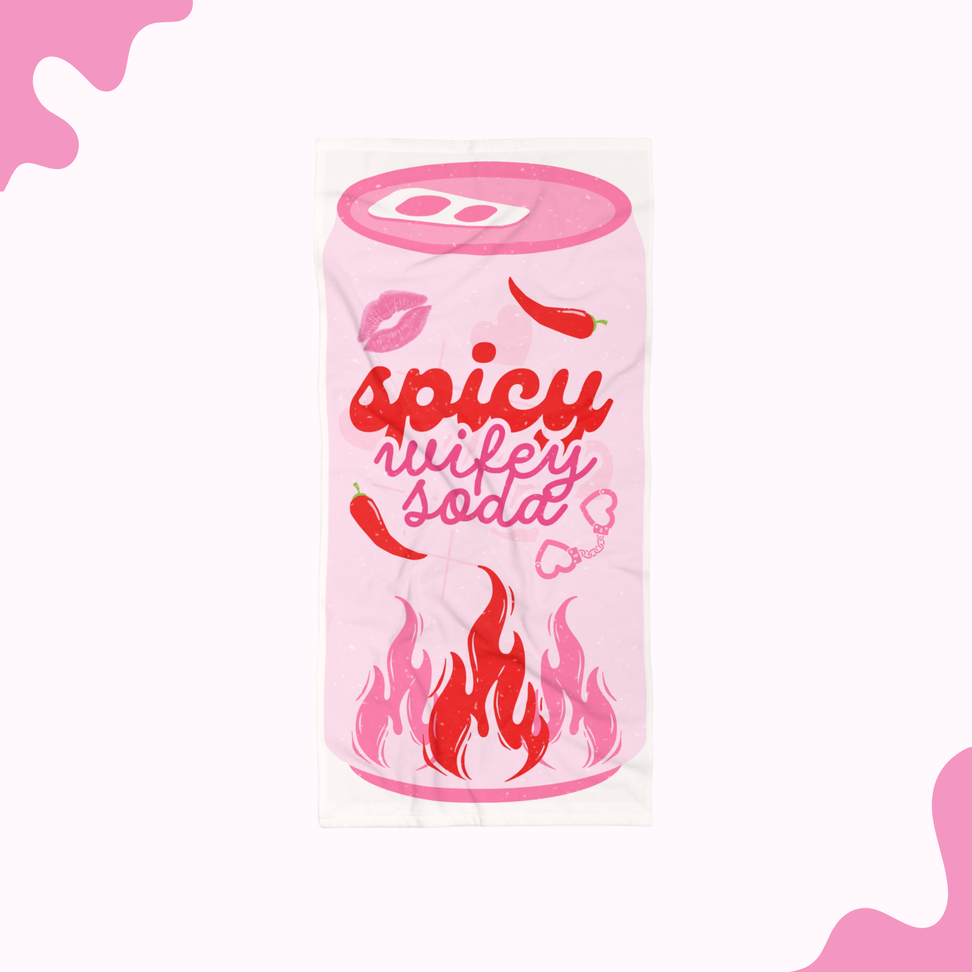 Spicy Wifey Soda Beach Towel