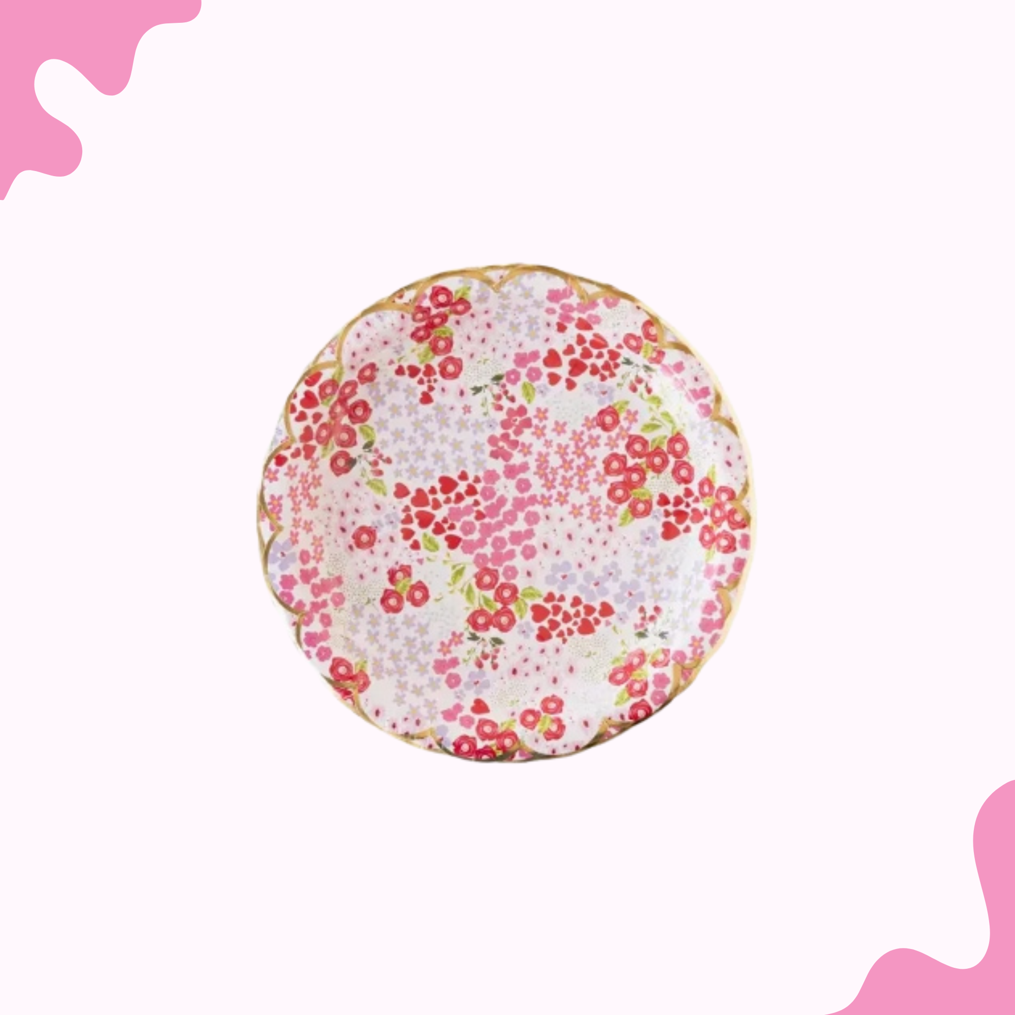 Ditzy Floral Plates