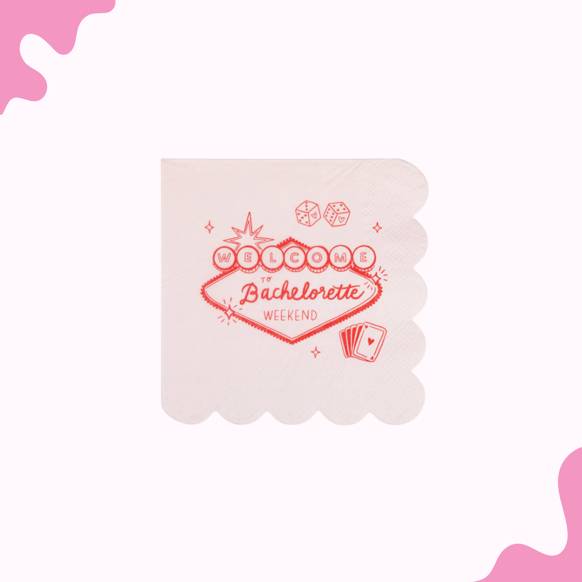 Vegas Casino Bachelorette Napkins