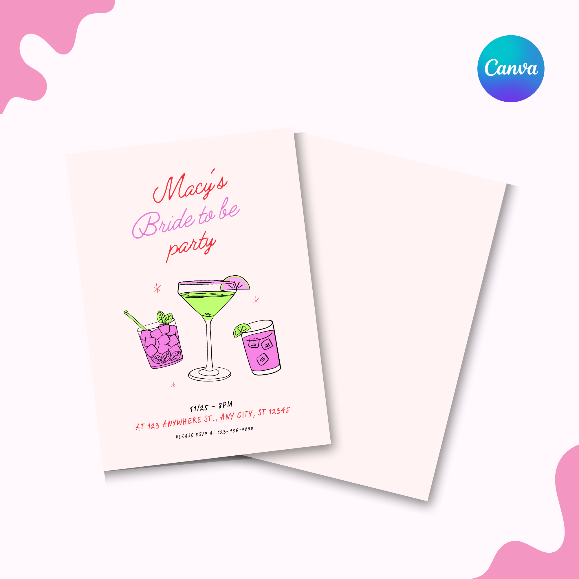 Shaken, Stirred & Ready Invitation