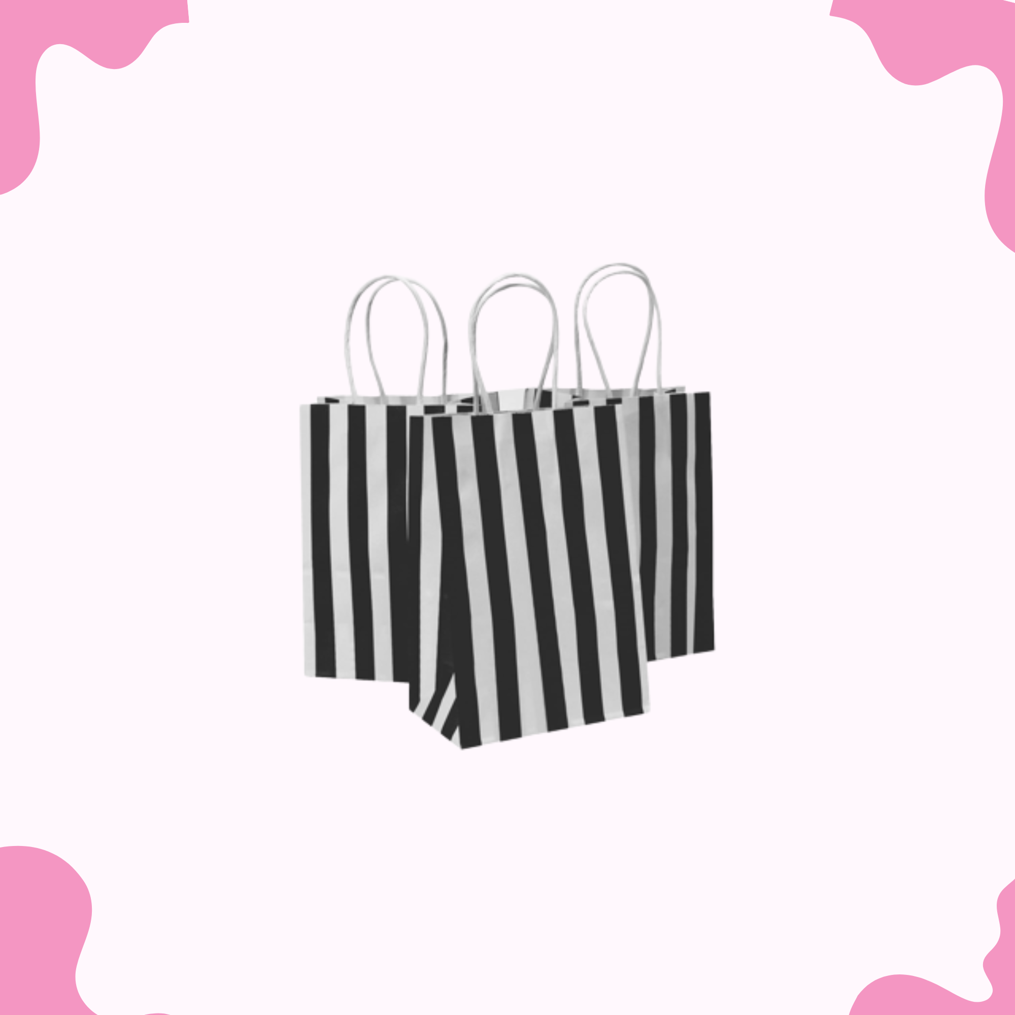Black Stripes Treat Bags