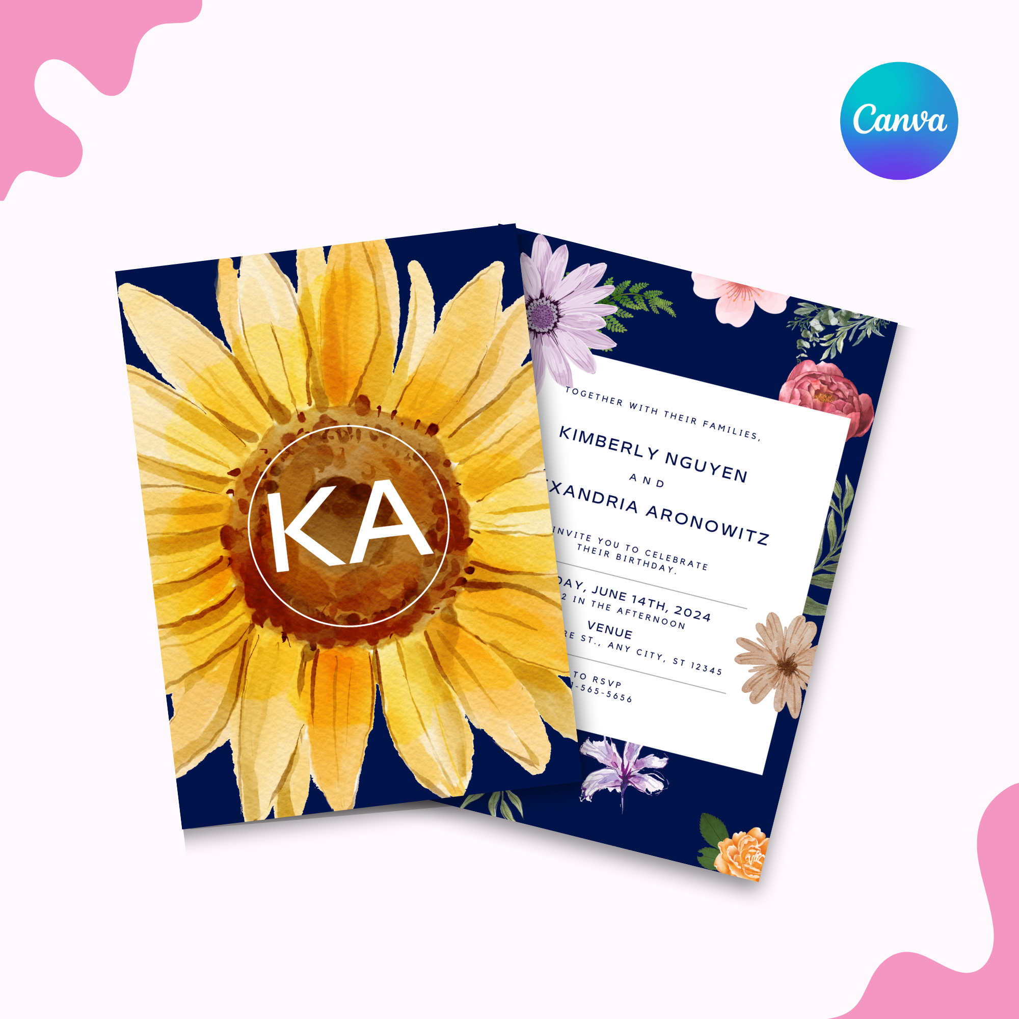 Flower Power Invitation