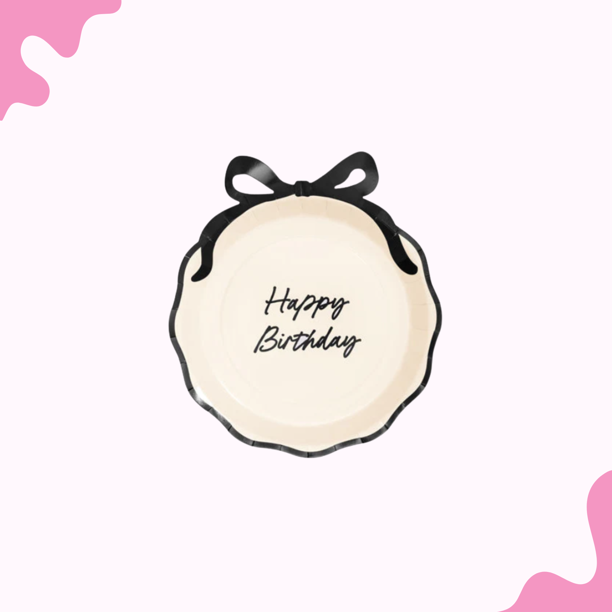 Bow Happy Birthday Plates