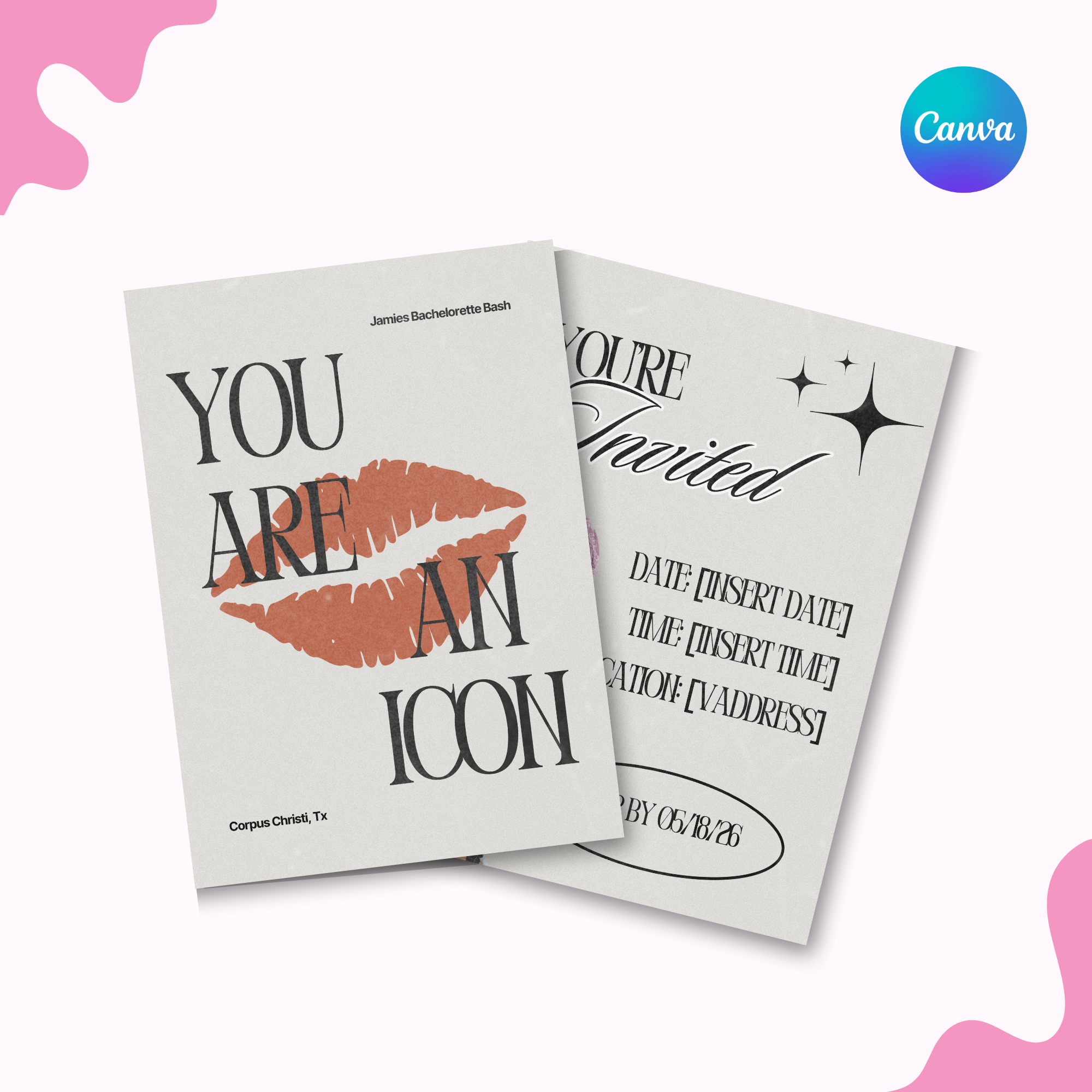 You're An Icon Invitation