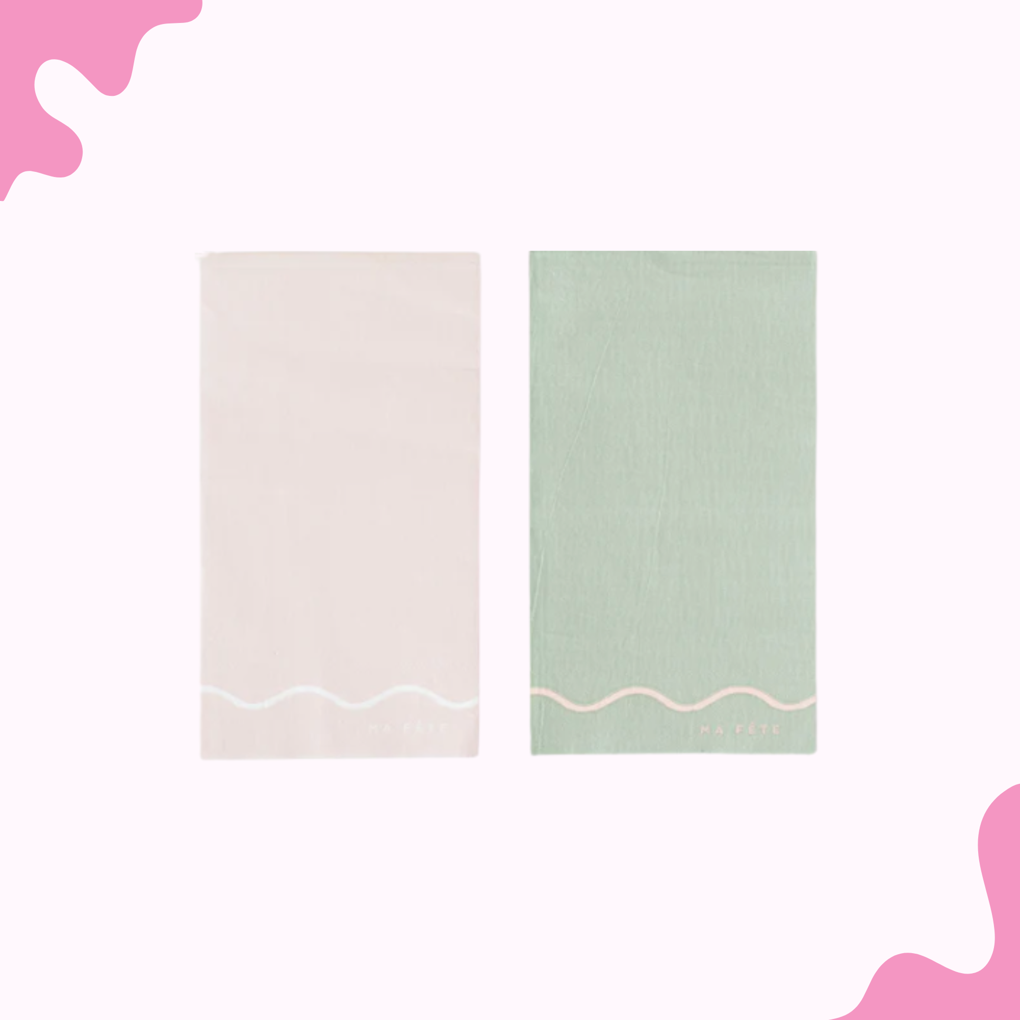 Pinky Minty Napkins