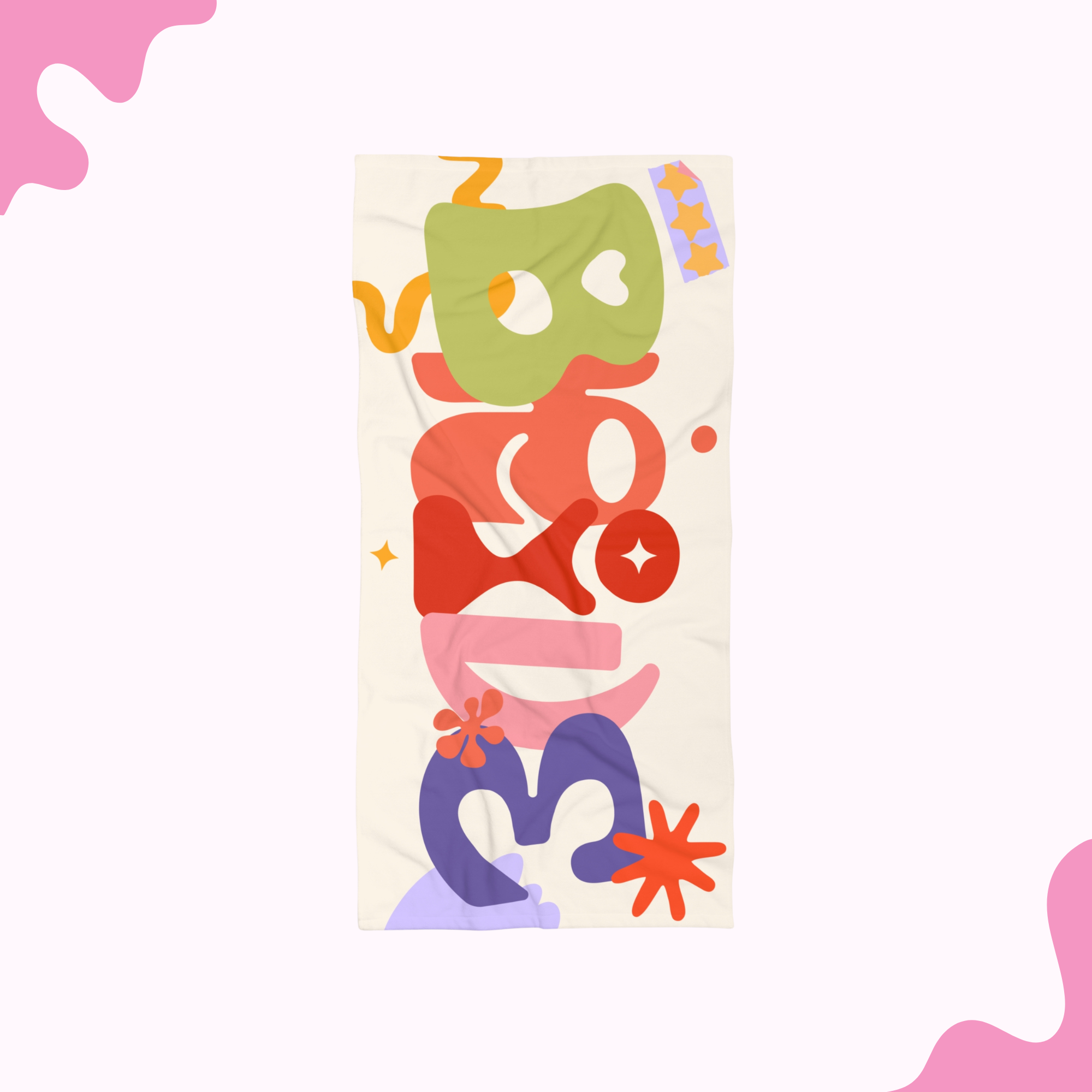 Retro Funky Bride Towel